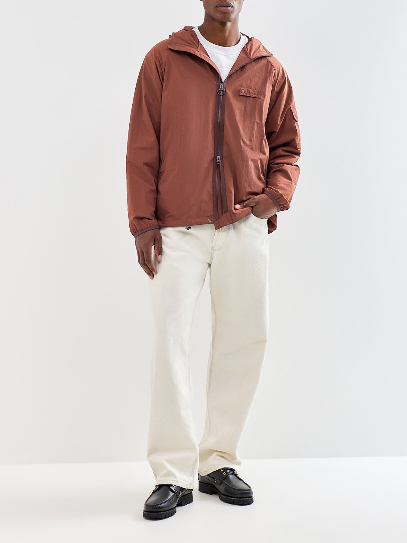 Re-Engineered Flyweight Showerproof Jacket Brown