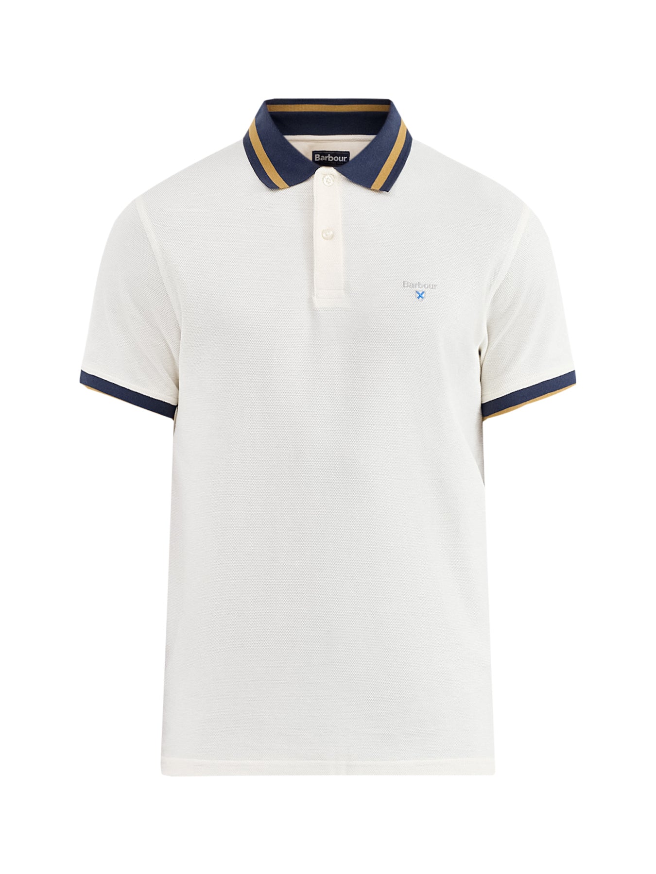 Anthorn Textured Tailored Polo Shirt White