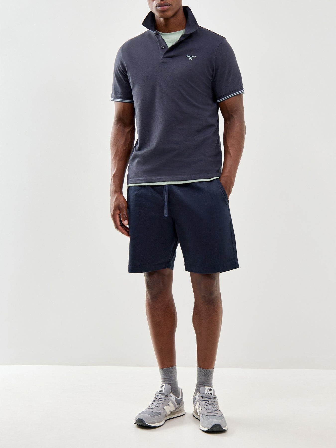 Austwick Tailored Polo Shirt Navy