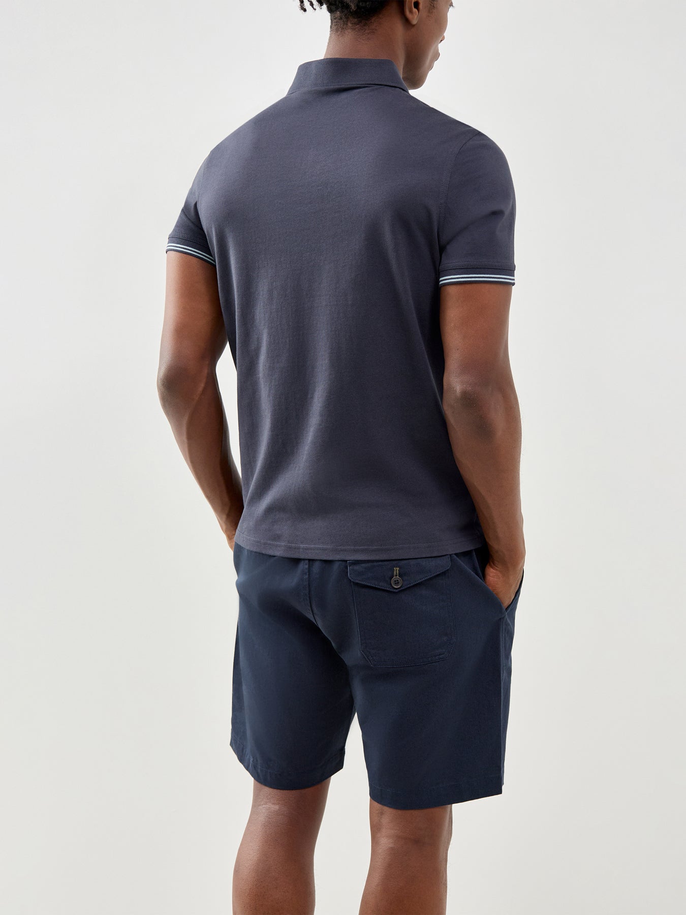 Austwick Tailored Polo Shirt Navy