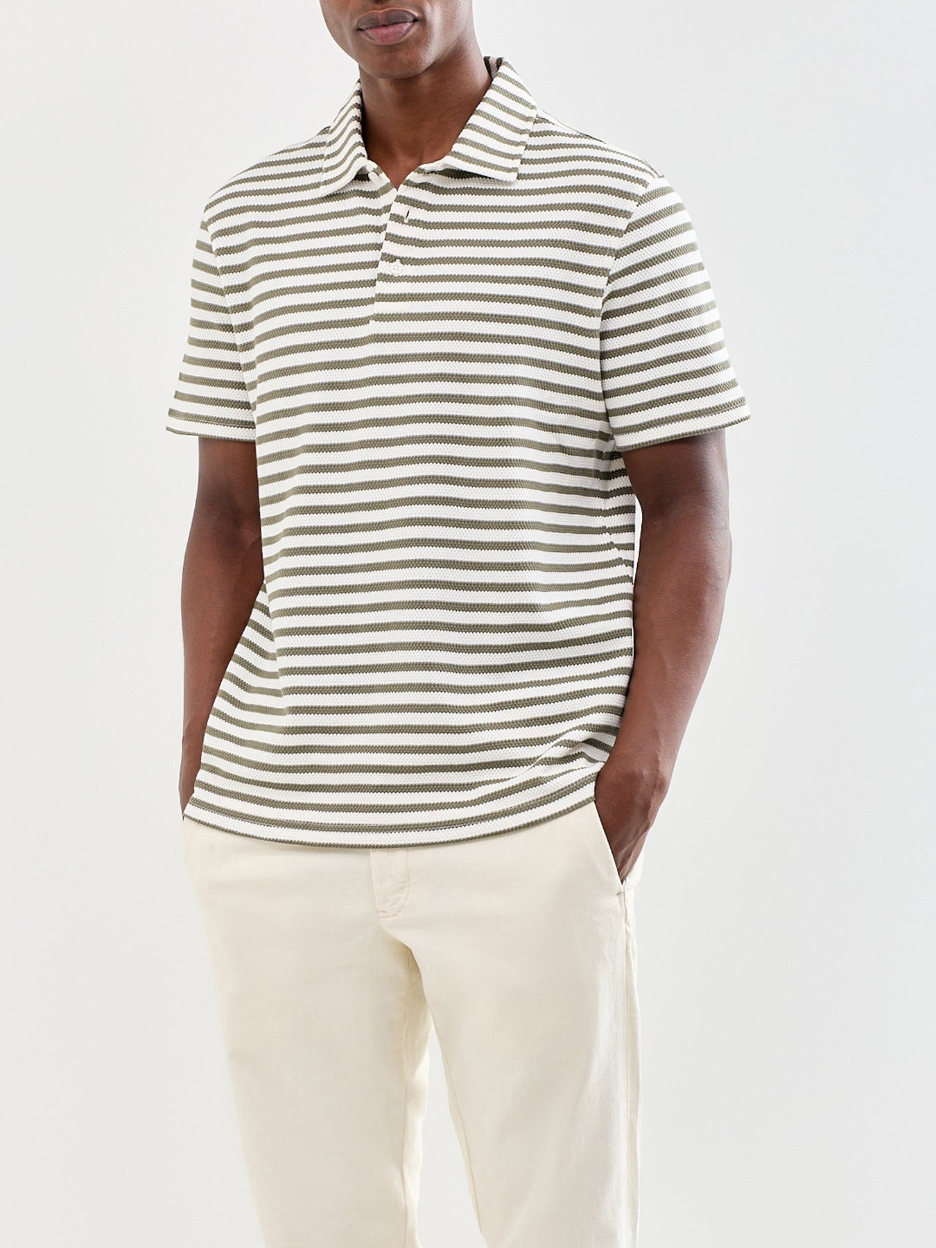 Farlam Striped Tailored Polo Shirt Multi