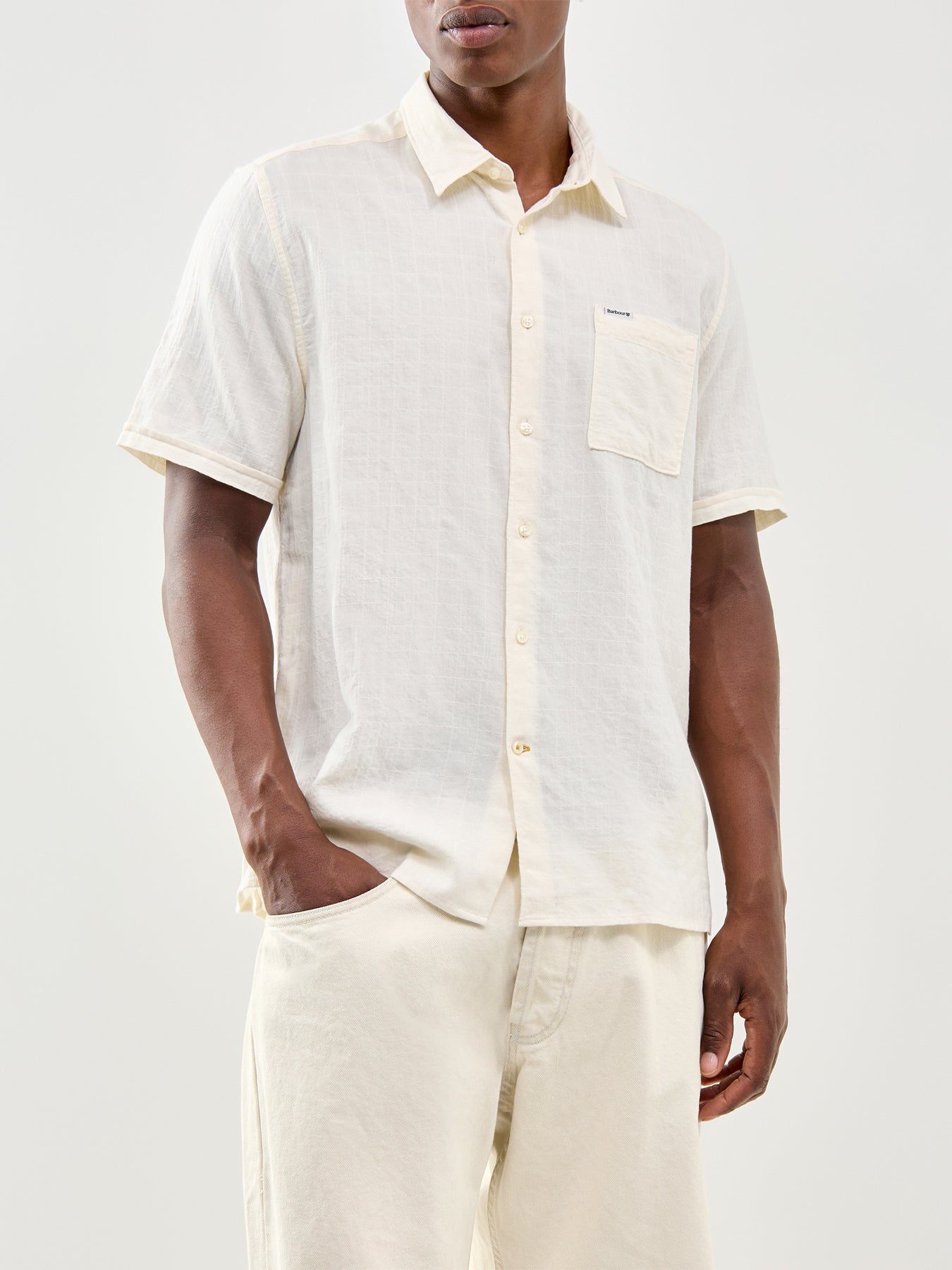 Kingswood Ripstop Short Sleeve Summer Shirt White
