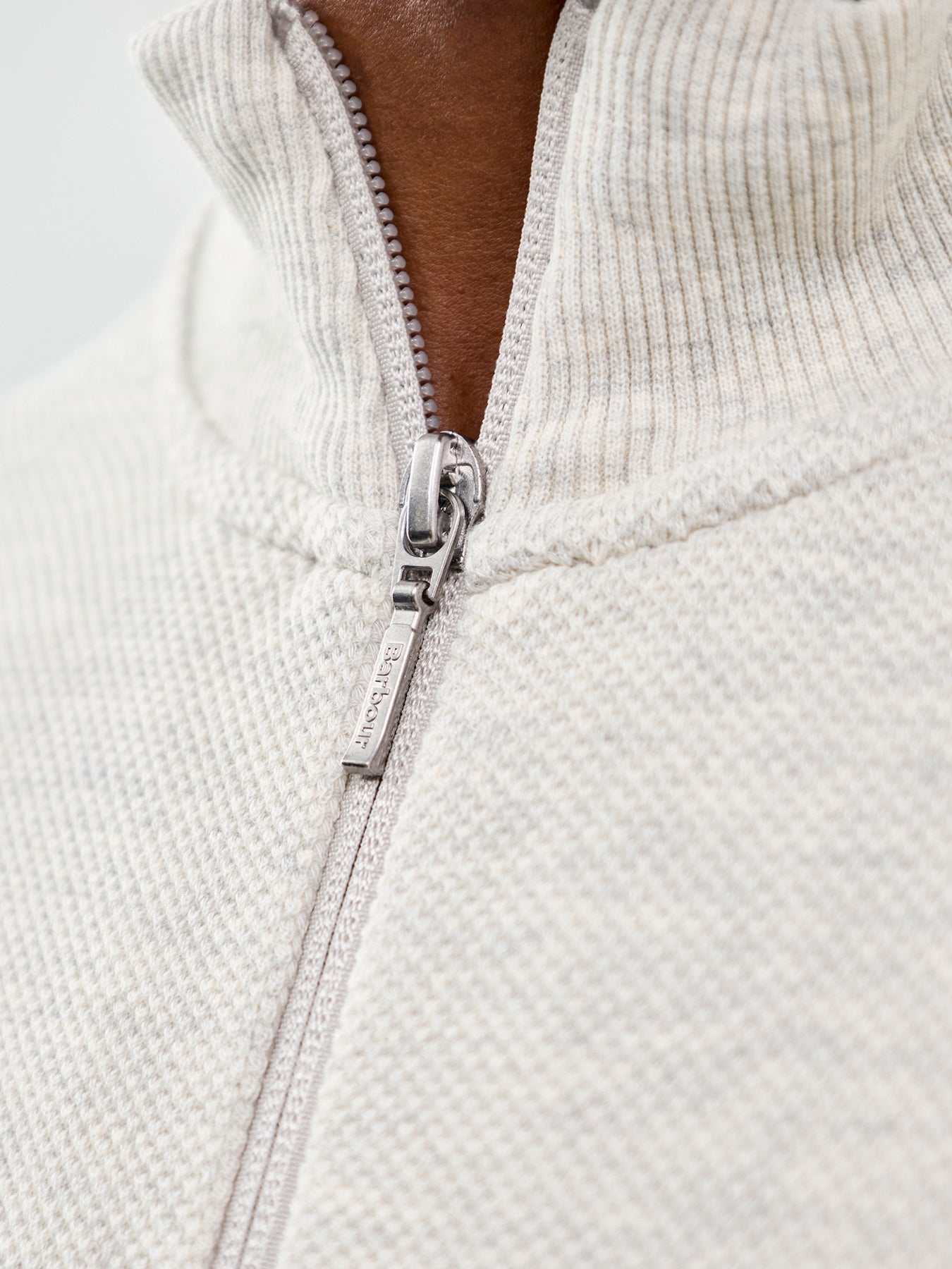 Ravensworth Half Zip Sweatshirt Cream