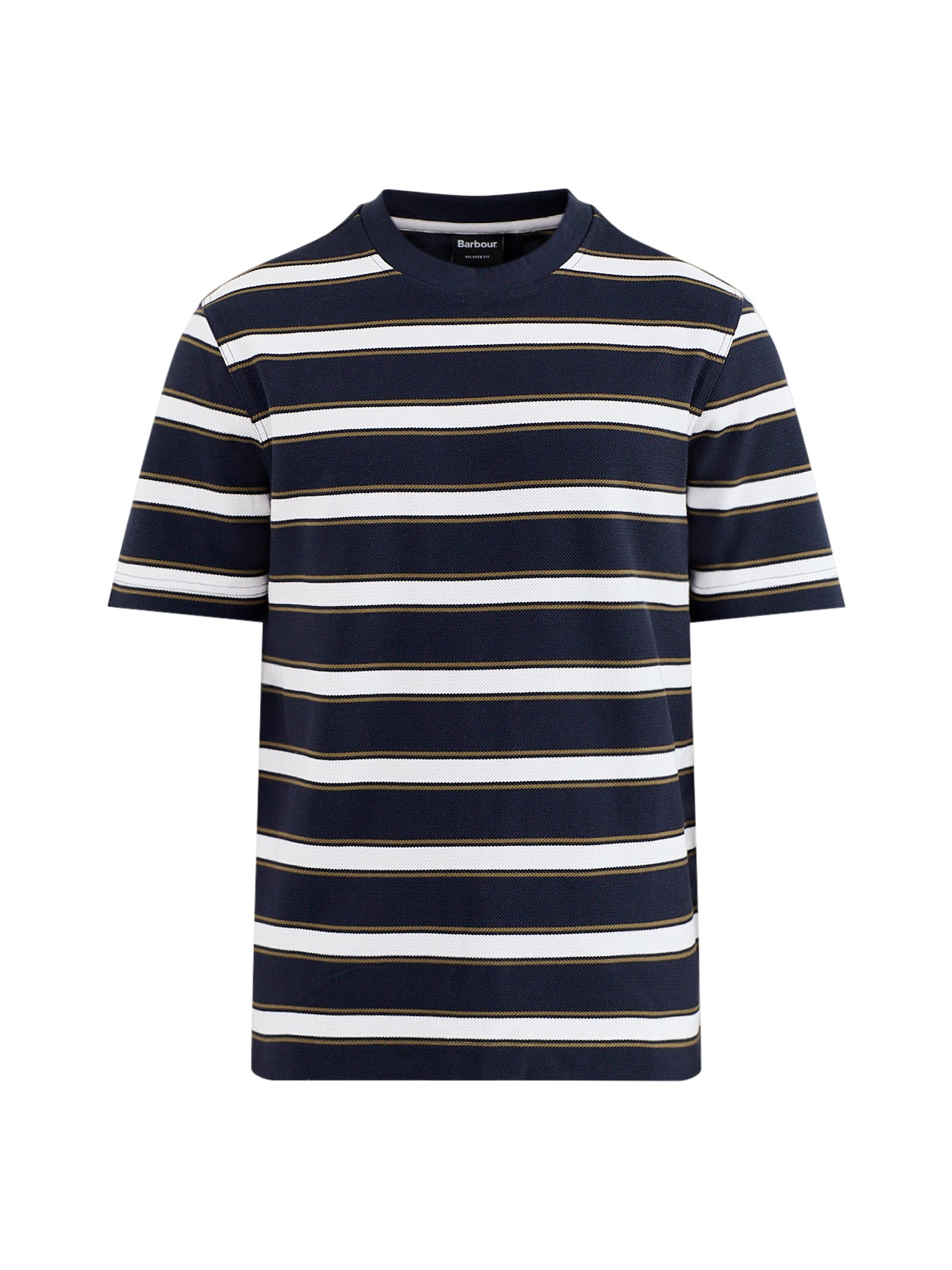 Browtop Striped Relaxed T-Shirt Navy