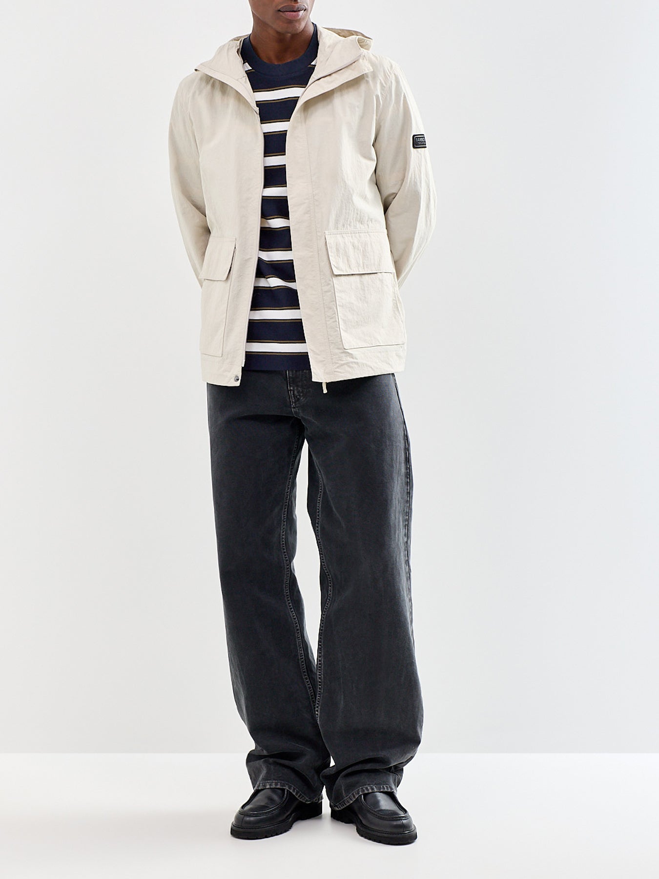 Browtop Striped Relaxed T-Shirt Navy