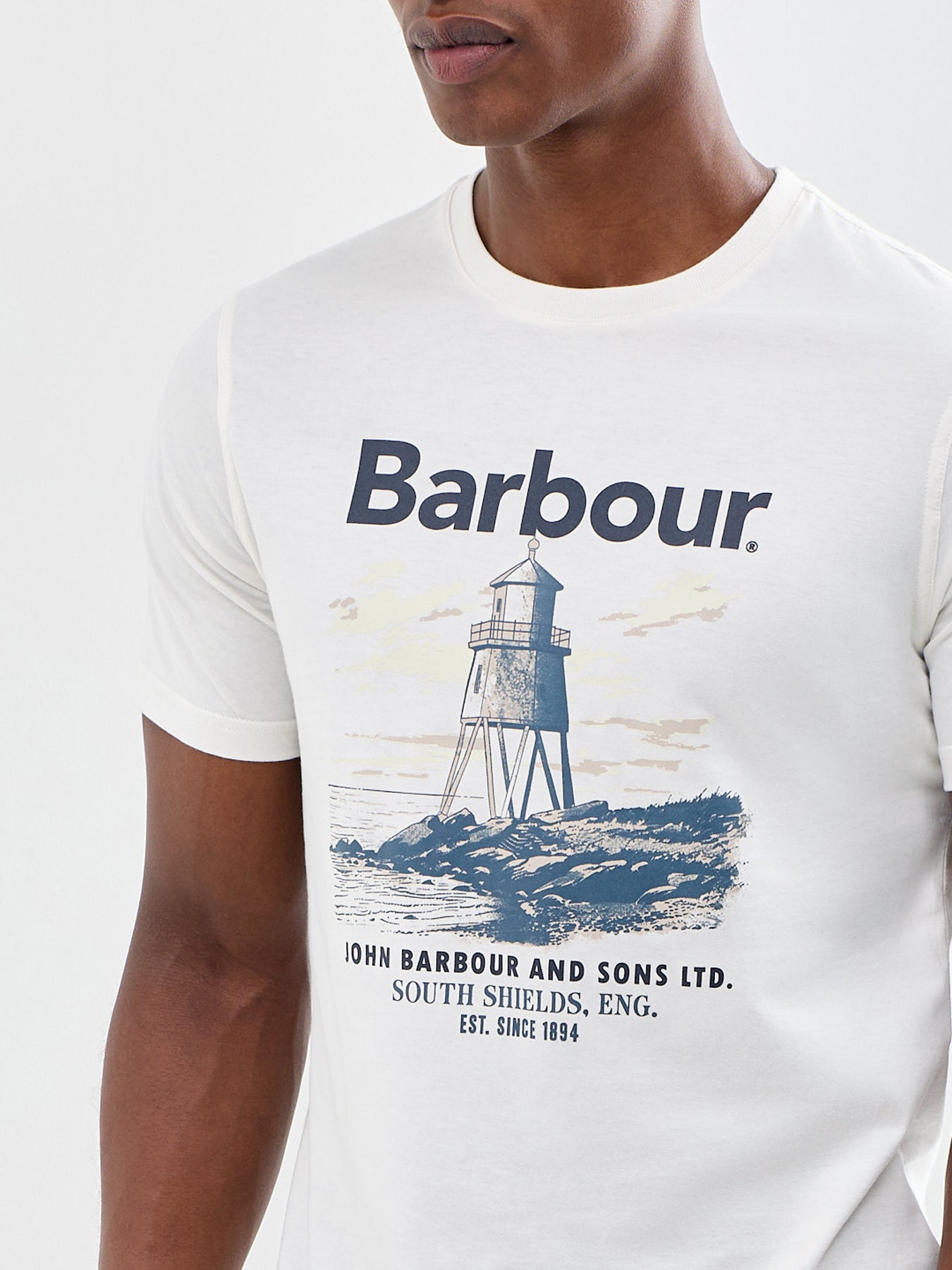 Harbourside Graphic Tailored T-Shirt White