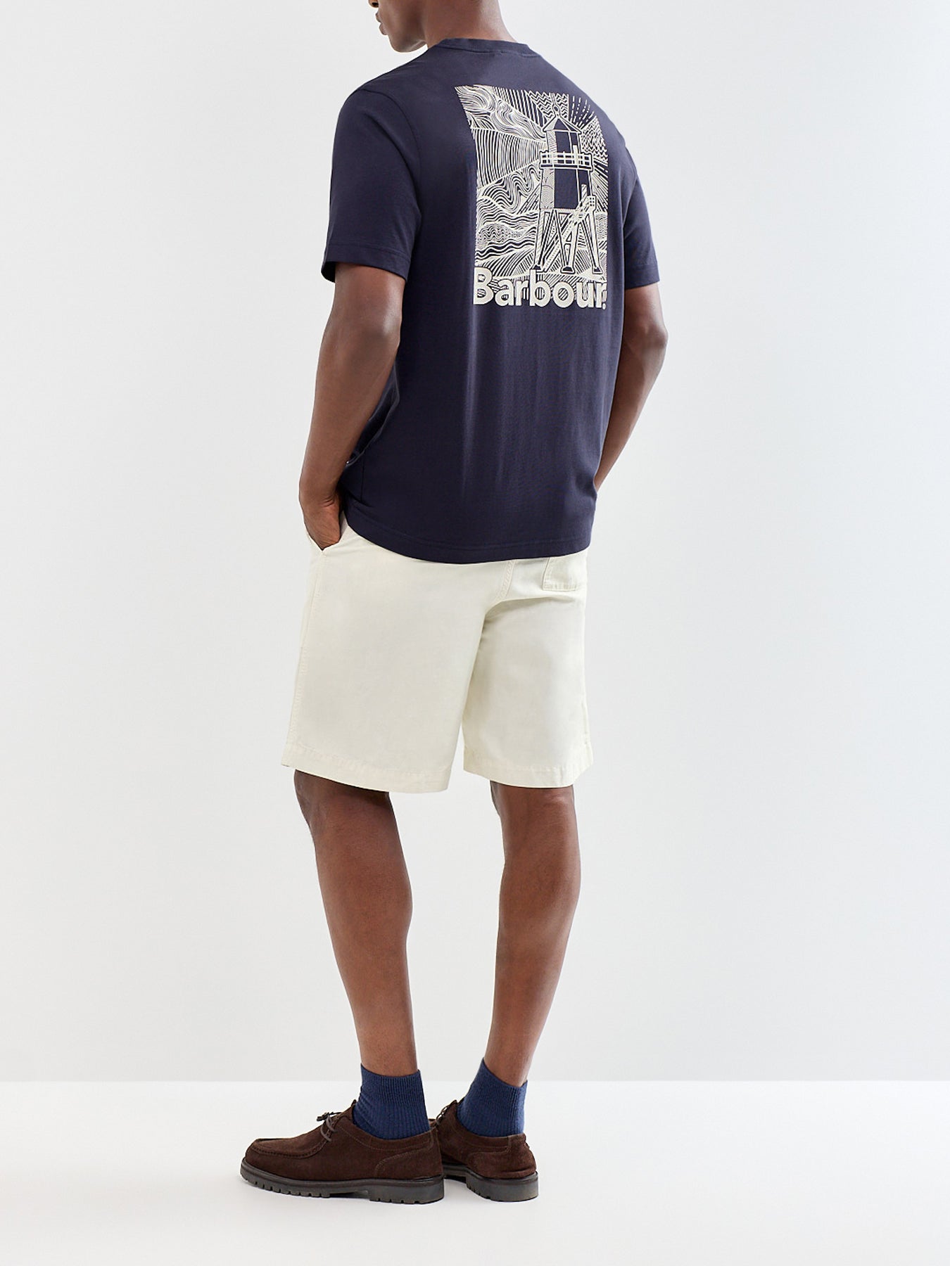 Moonwell Graphic Relaxed T-Shirt Navy