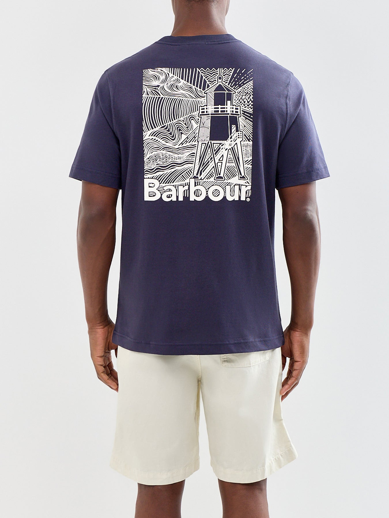 Moonwell Graphic Relaxed T-Shirt Navy