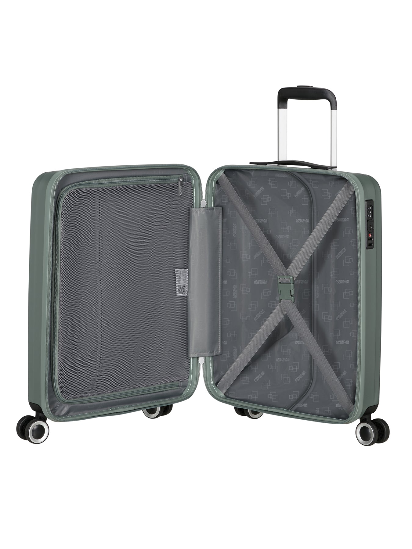Aerojoy Spinner Cabin Suitcase 55cm Green