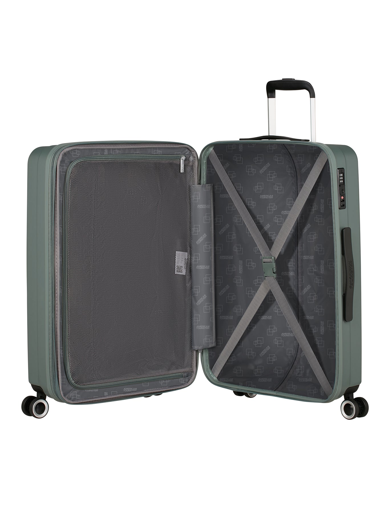 Aerojoy Expandable Spinner Suitcase Medium 66cm Green