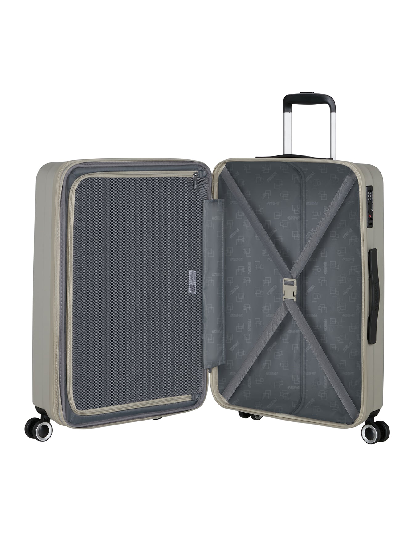 Aerojoy Expandable Spinner Suitcase Medium 66cm Neutral