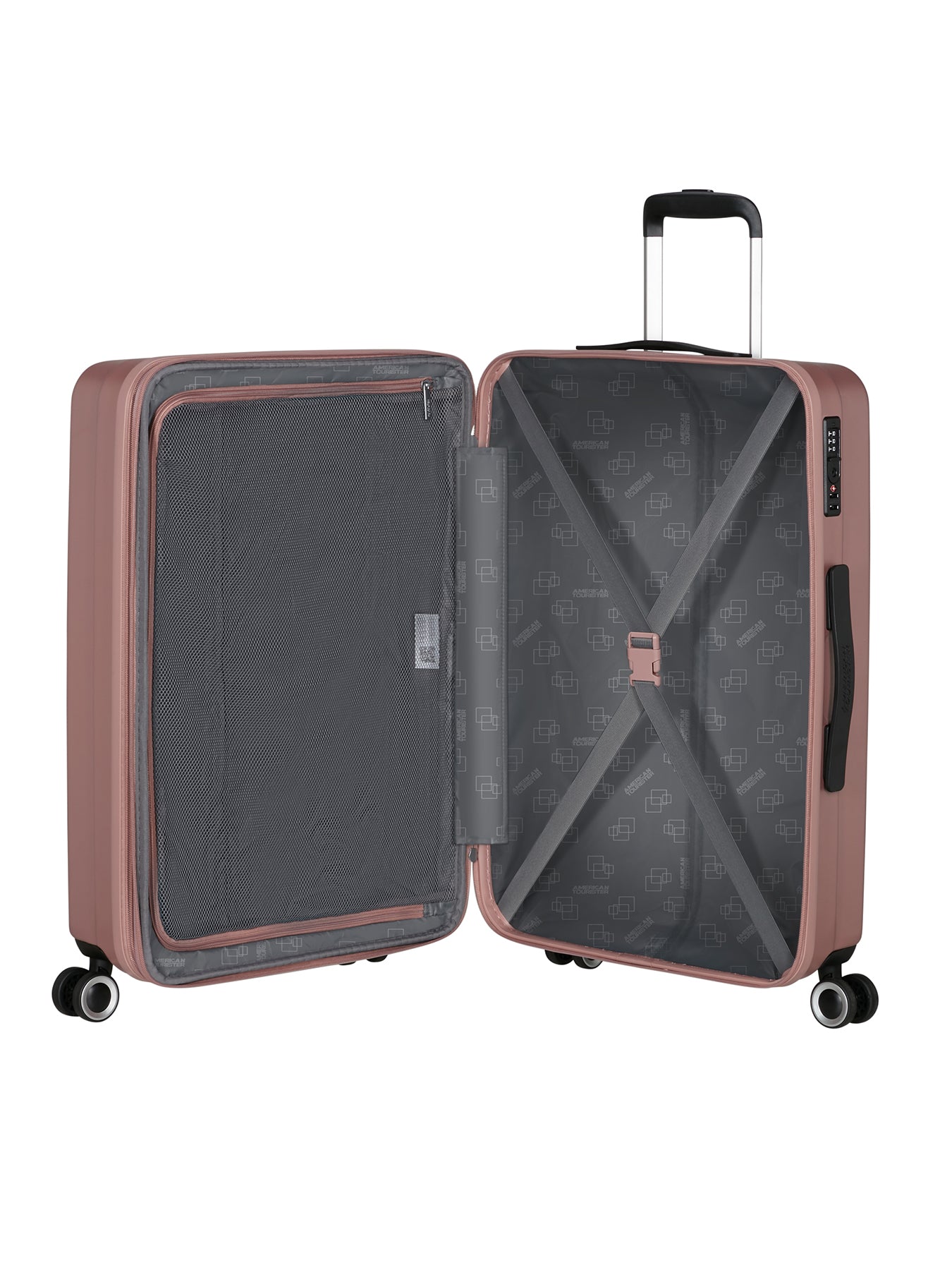 Aerojoy Spinner Suitcase 66cm Pink