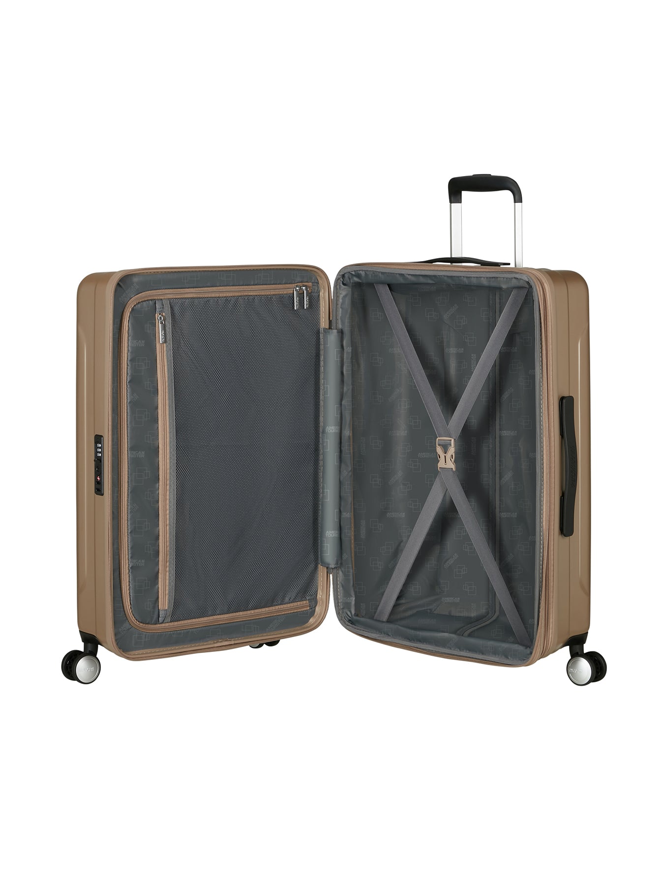 Skyrail Medium Suitcase 67cm Expandable Spinner TSA Neutral