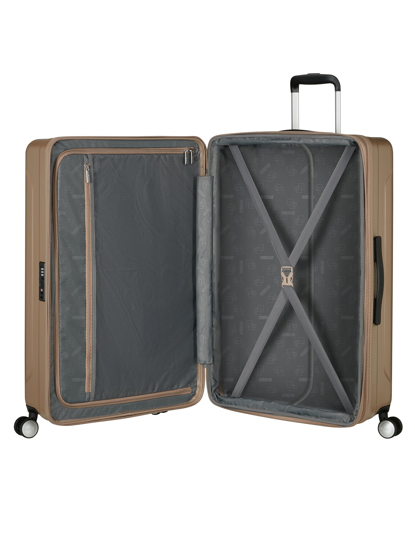 Skyrail Large Suitcase 77cm Expandable Spinner TSA Neutral