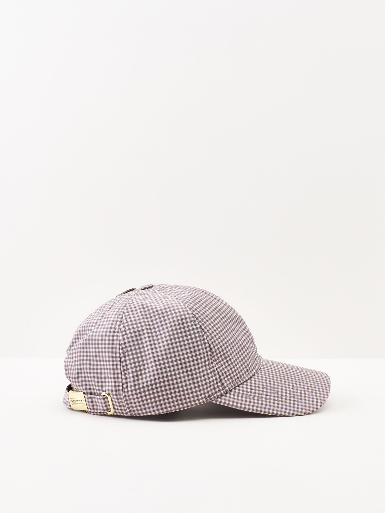 Barbour International Branton Gingham Cap - Truffle