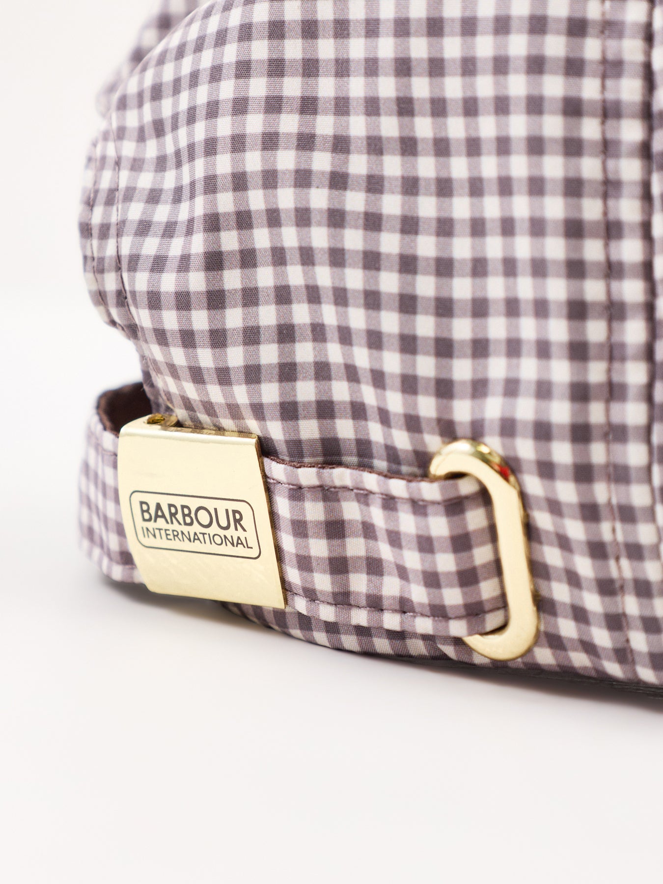 Barbour International Branton Gingham Cap - Truffle