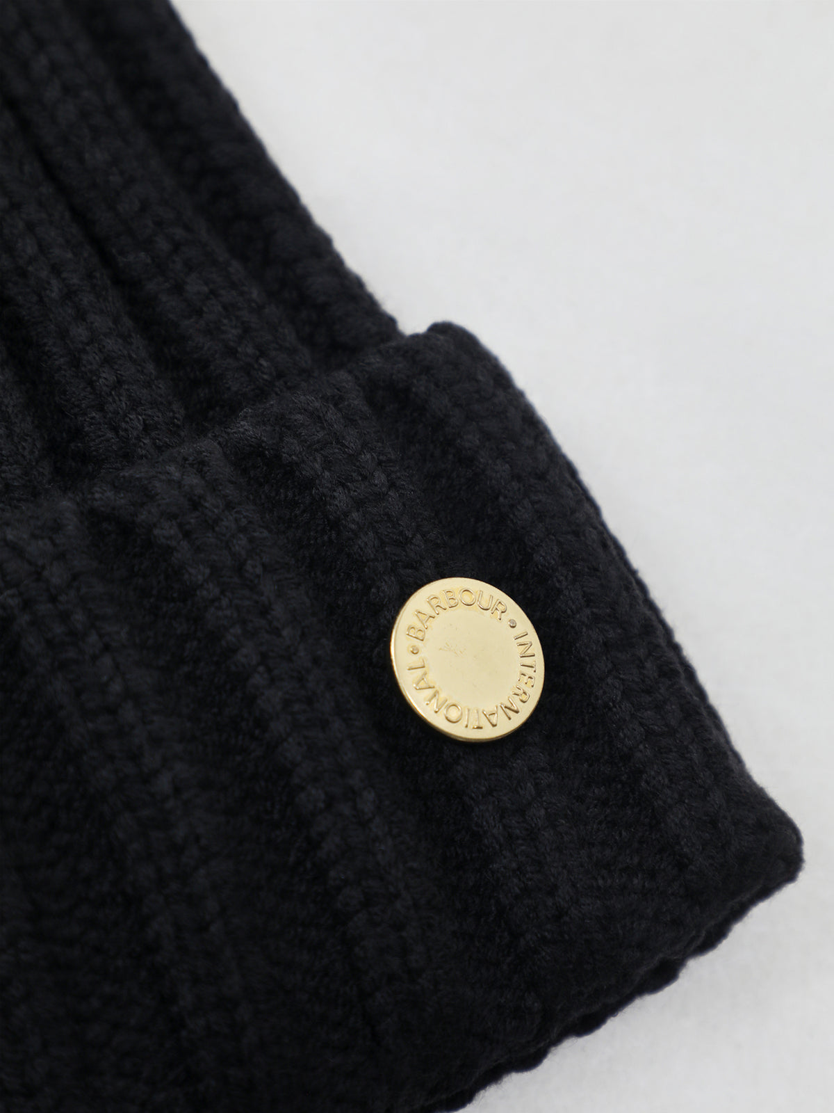 Conway Faux Fur Trim Beanie - Black