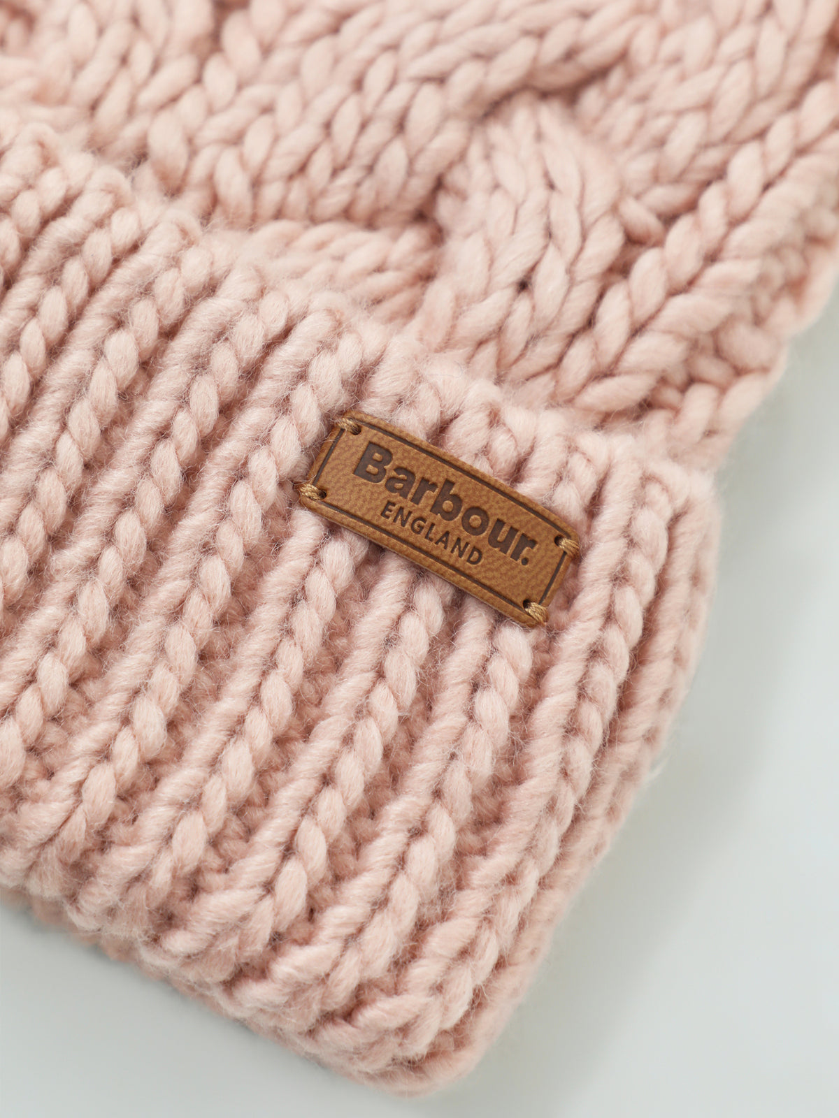 Penshaw Faux Fur Trim Beanie - Pink Blush