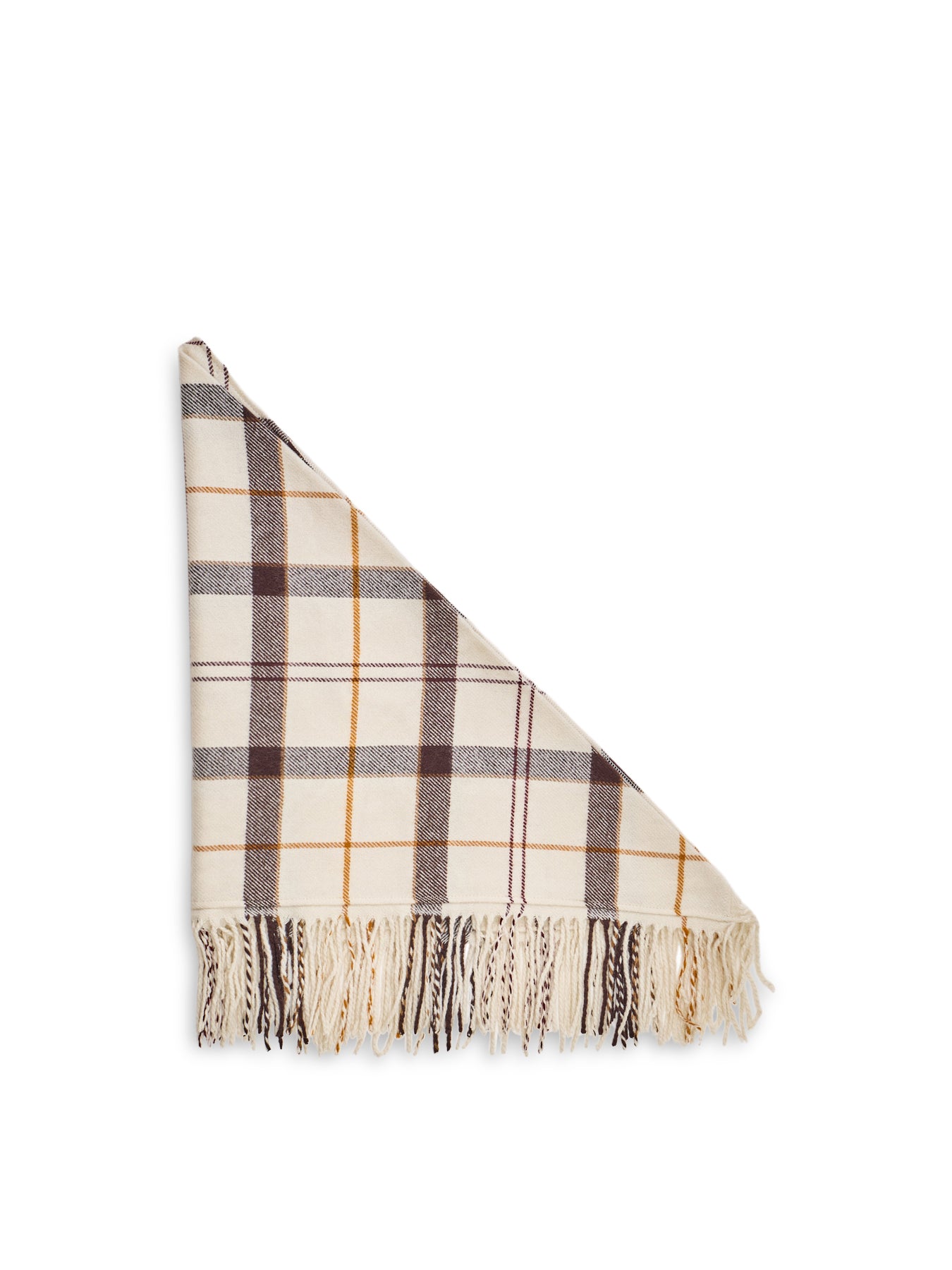 Kirklees Tartan Scarf - Ecru Muted Tartan