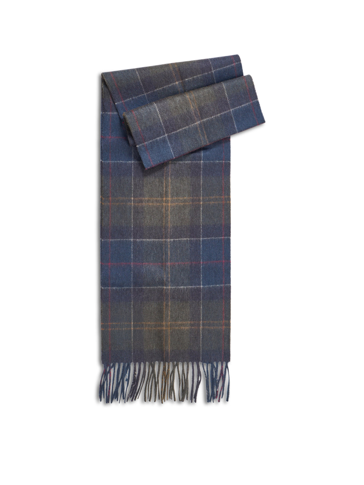 Wool & Cashmere Tartan Scarf - Shadow Classic Tartan