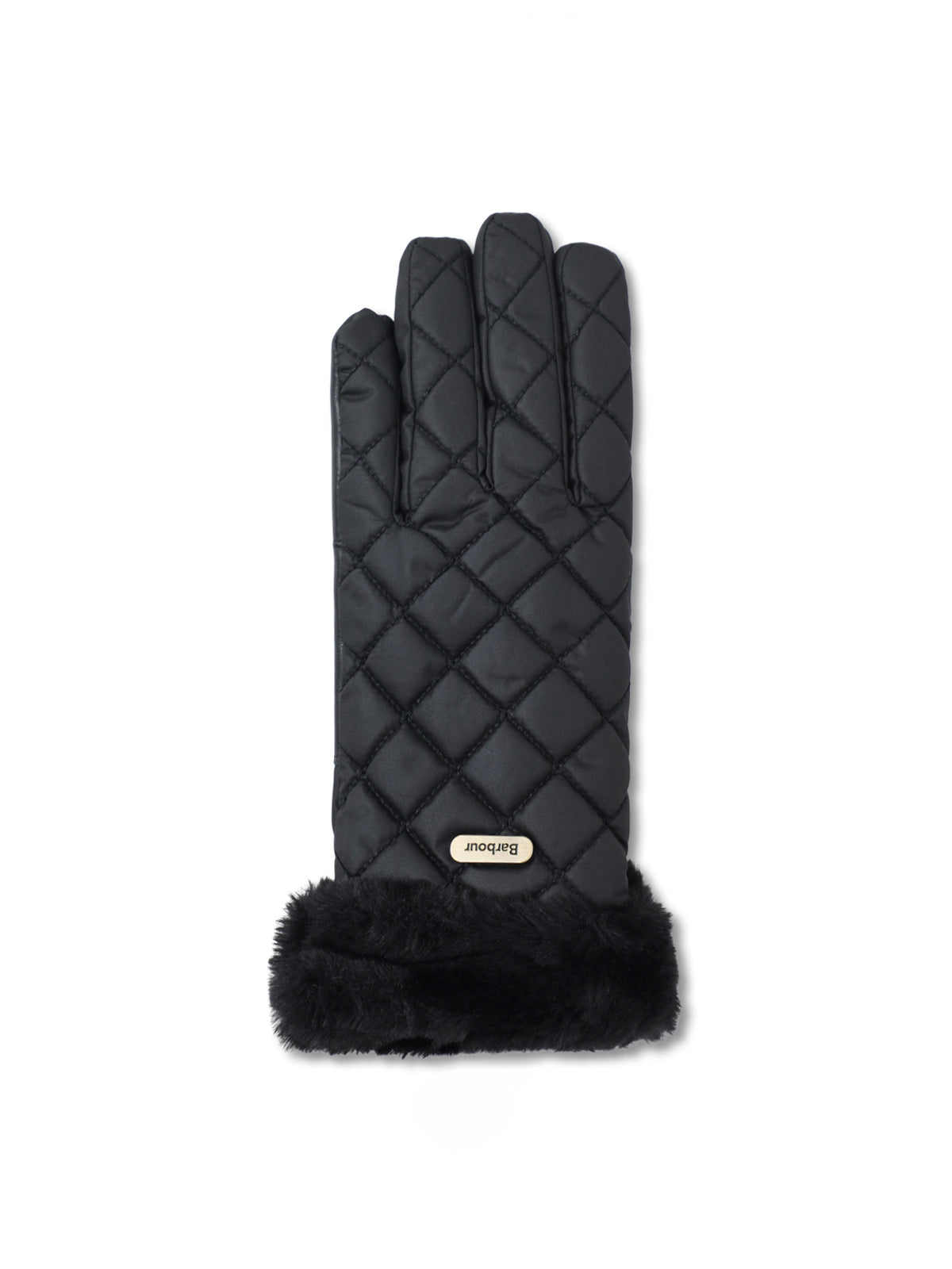 Norwood Leather-Detail Gloves - Black