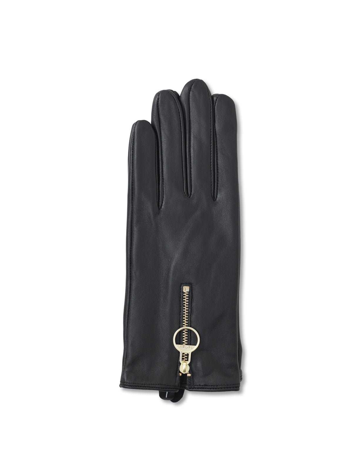 Arlene Leather Gloves - Black & Classic Tartan