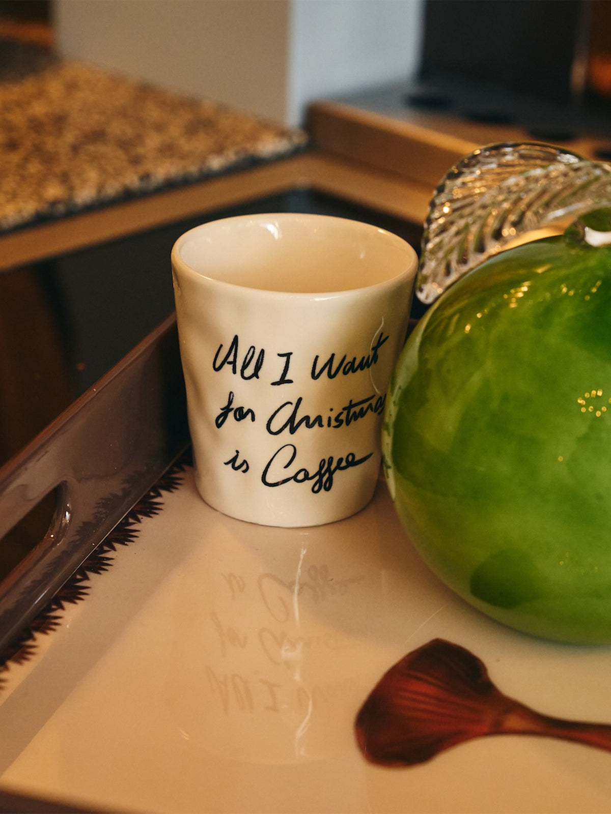 All I Want Is Coffee Cup - White