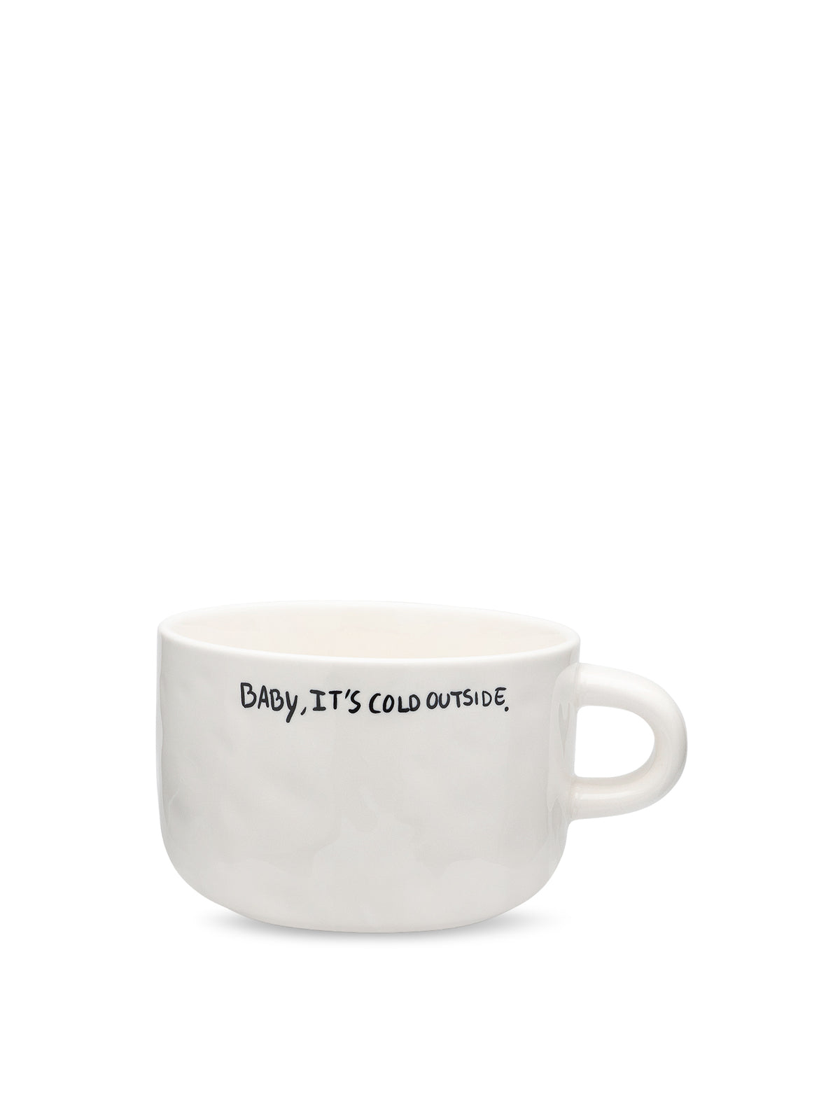 It's Cold Cappuccino Mug - White