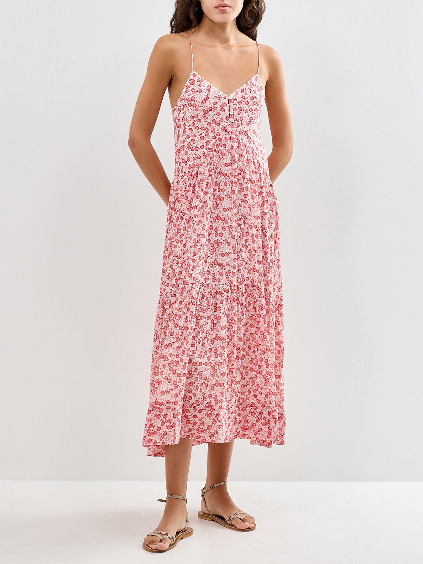 Sabba Fitted Dress Red