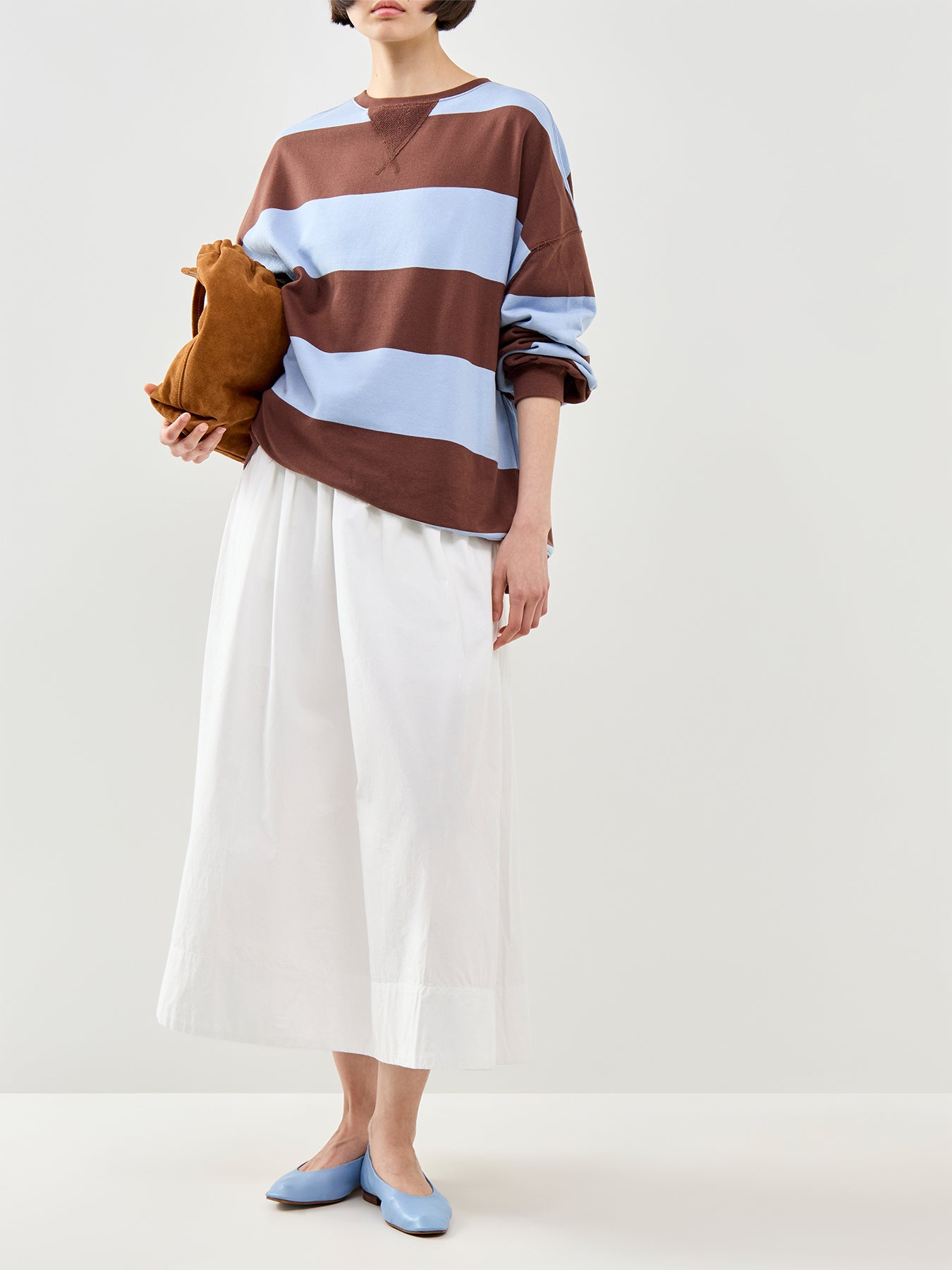 Classic Stripe Crew Sweatshirt