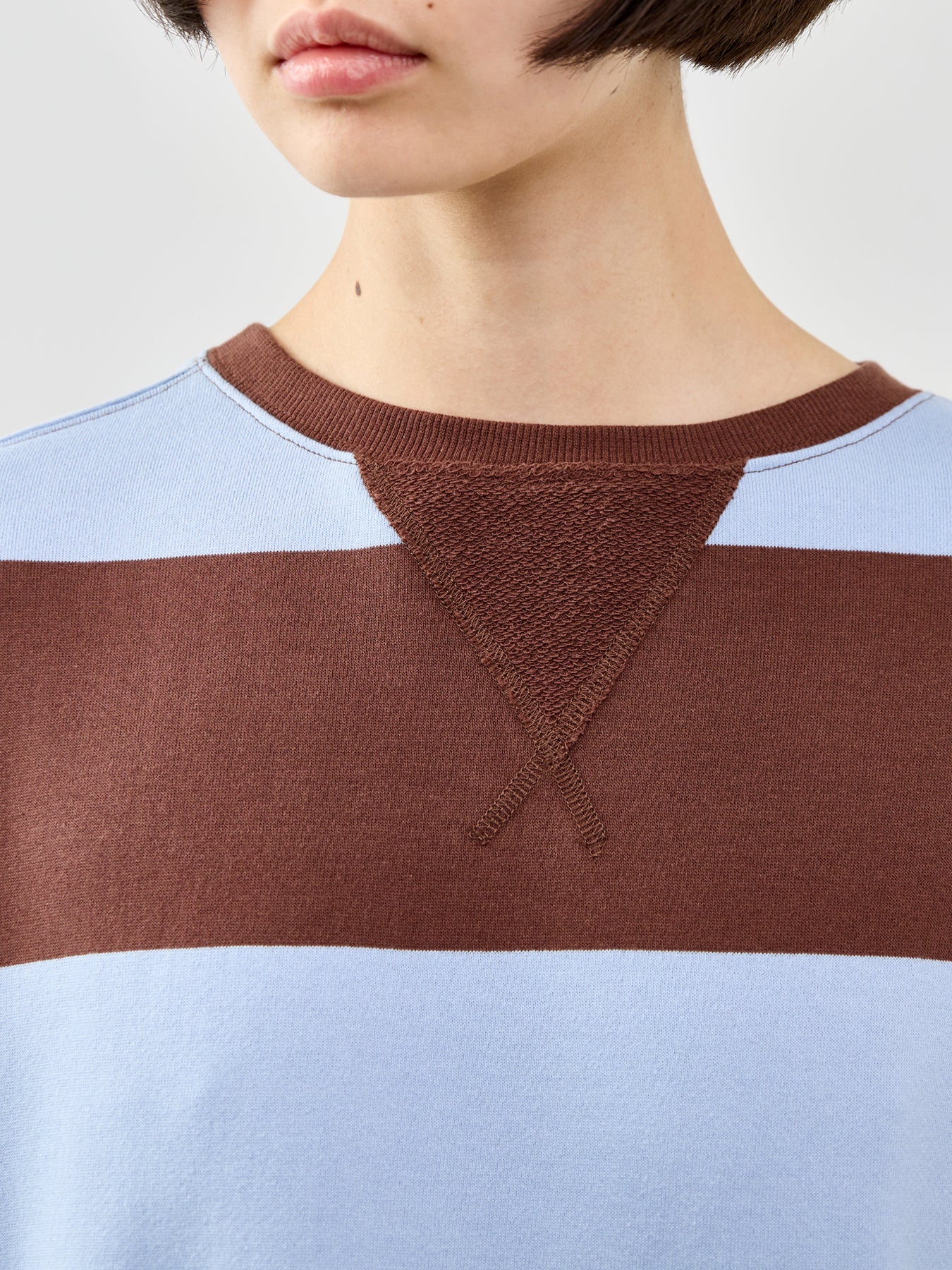 Classic Stripe Crew Sweatshirt