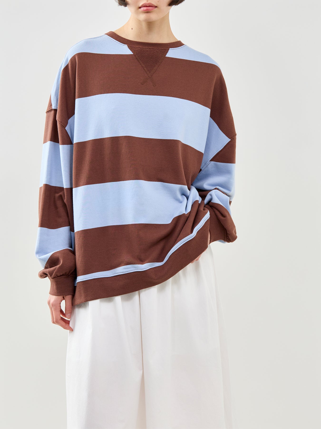 Classic Stripe Crew Sweatshirt