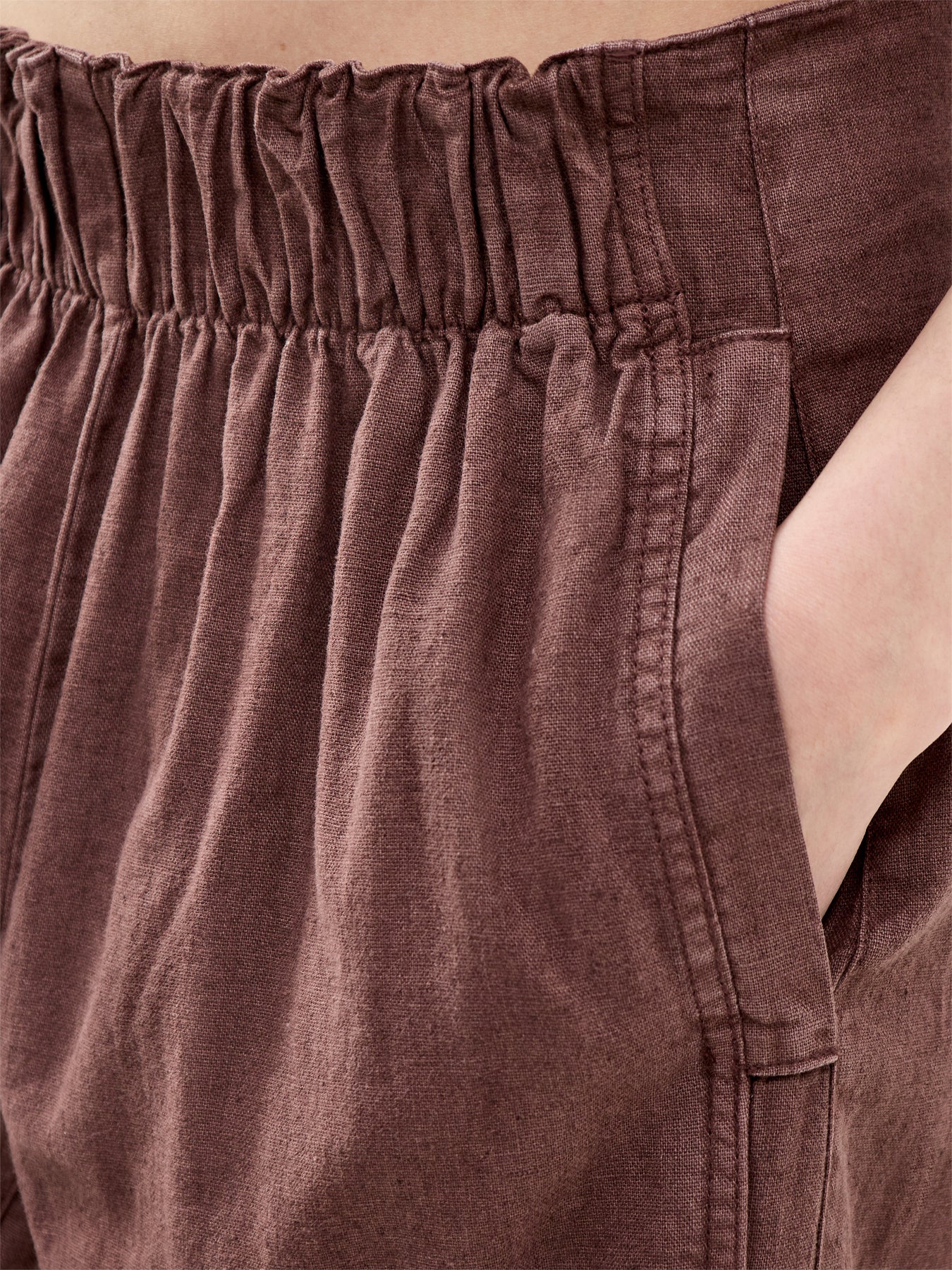 Days End Pull On Wide Leg Trousers Brown