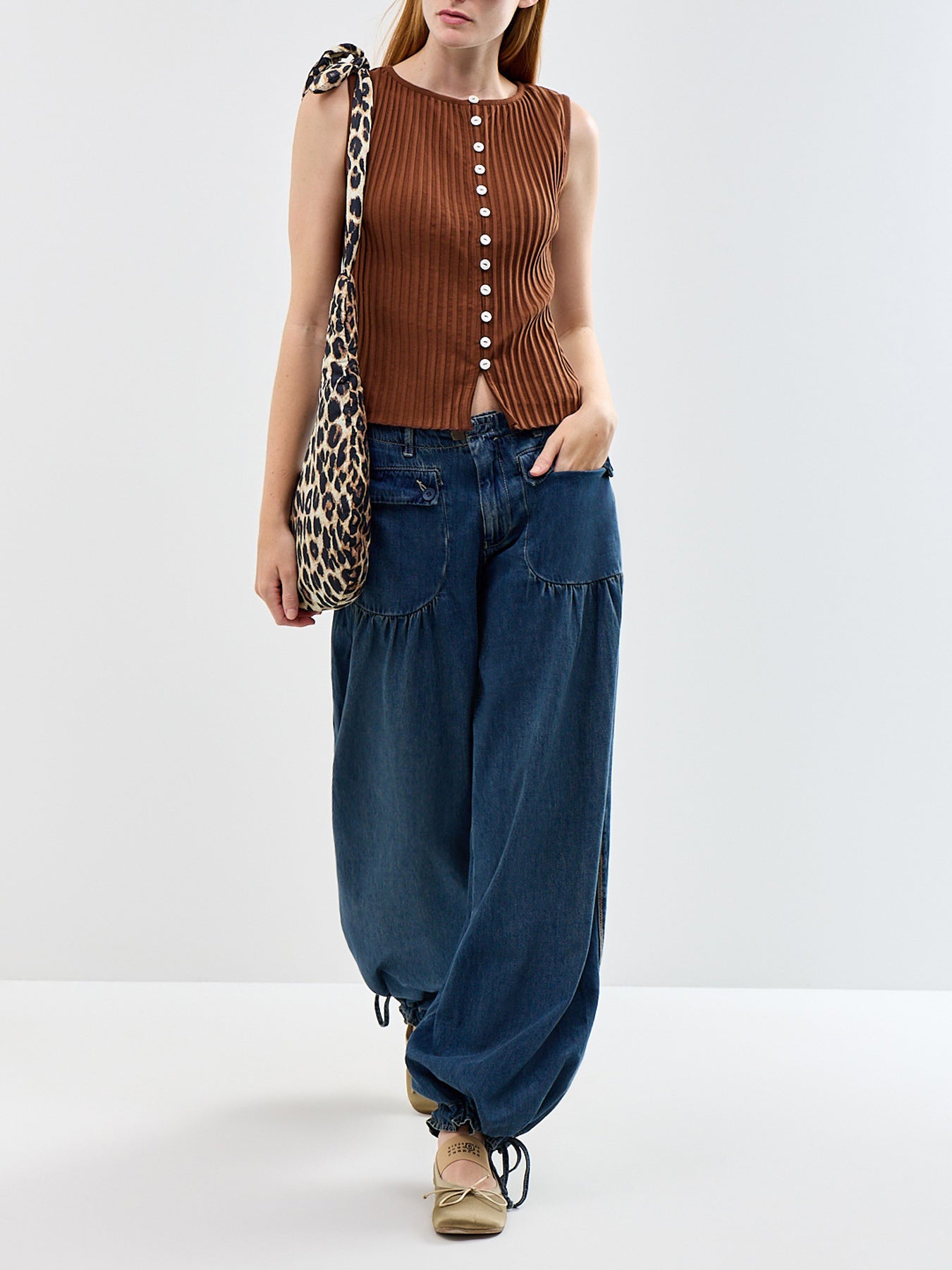 Tilly Vest Honey Brown