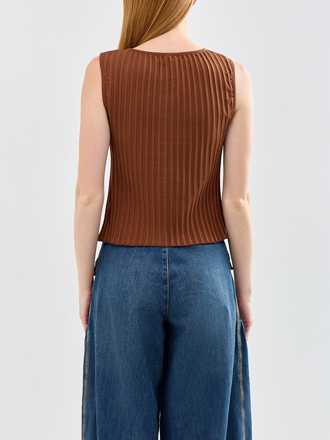 Tilly Vest Honey Brown