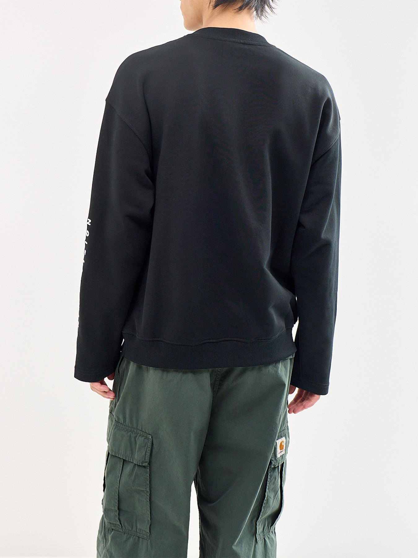 S-BOXT Diesel Logo Sleeve Sweatshirt Black