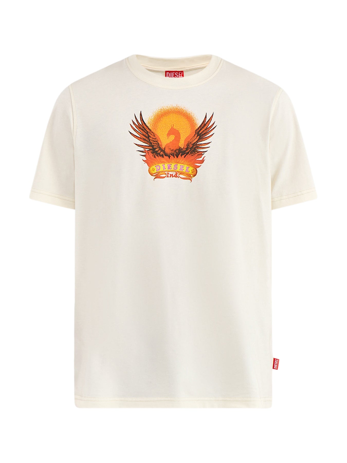Phoenix Graphic Cotton T-Shirt Cream