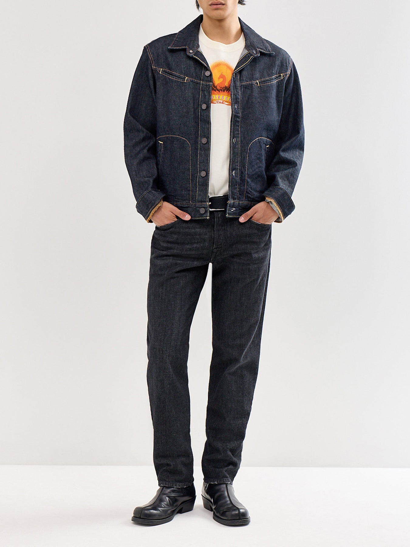 2023 D-FINITIVE Tapered Fit Jeans Dark Grey