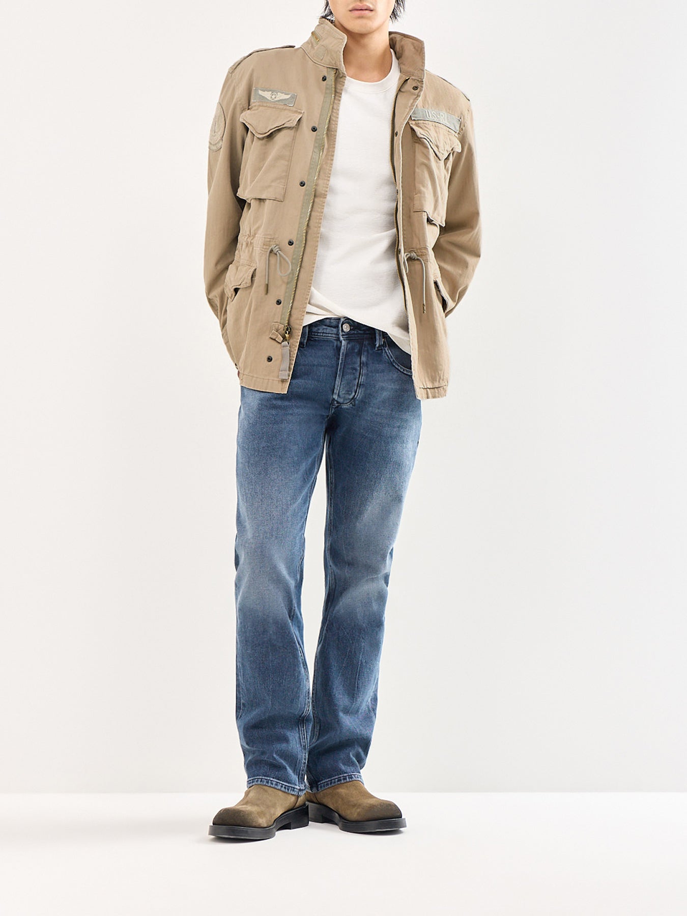 1985 LARKEE Tapered Fit Jeans Blue
