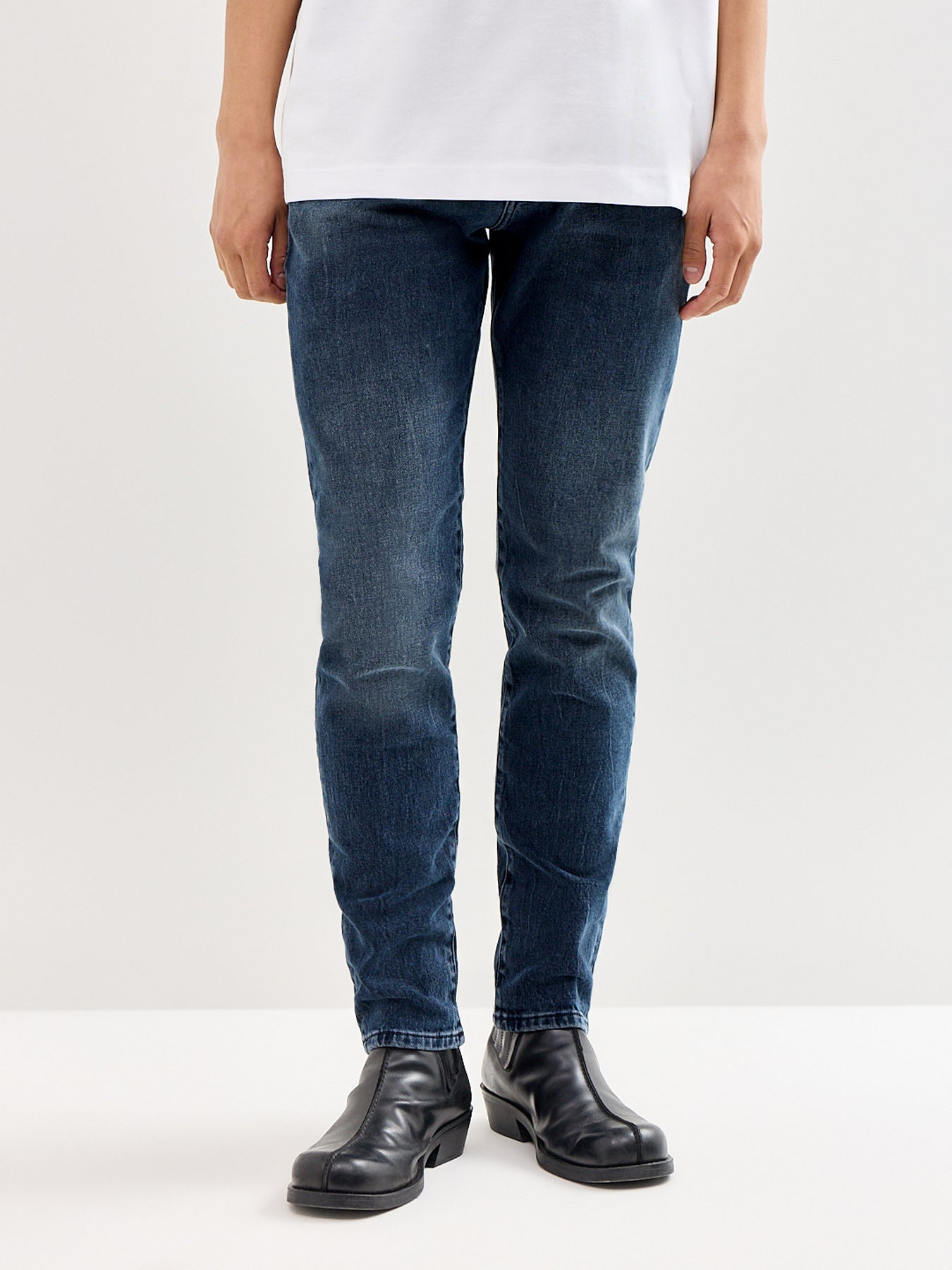 2019 D-STRUKT Slim Fit Jeans Mid Wash Blue