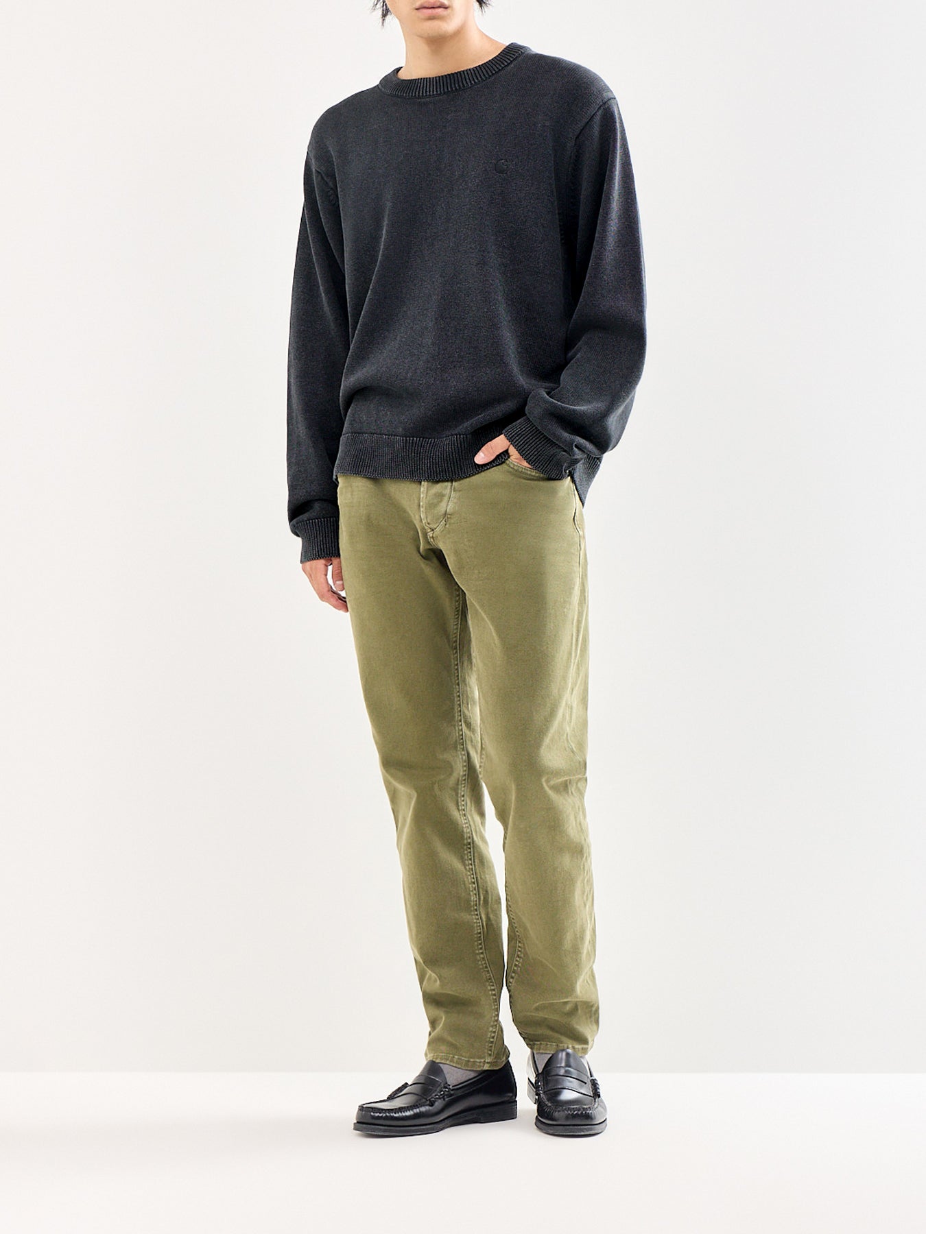 1986 LARKEE-BEEX Tapered Fit Jeans Olive