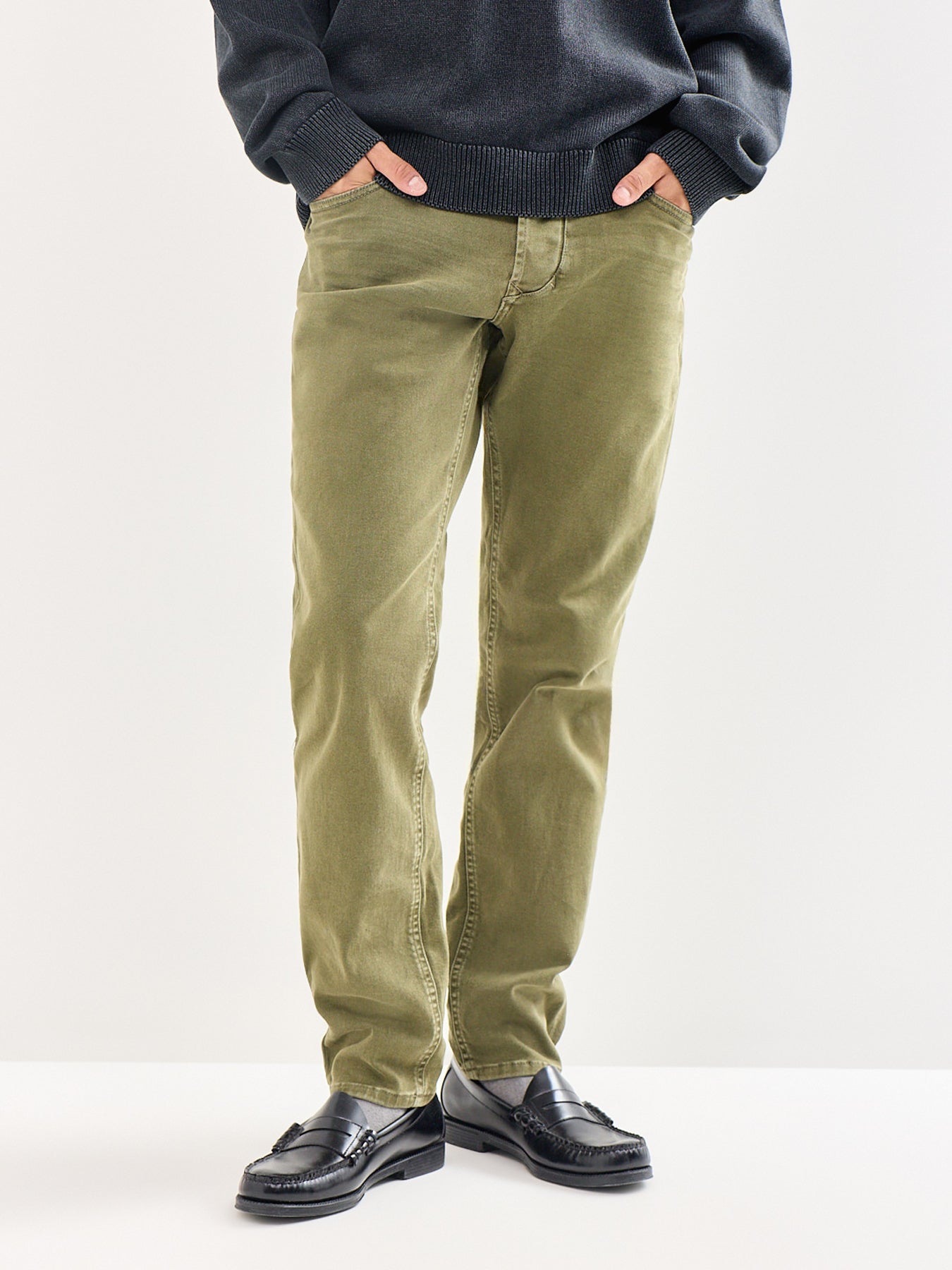 1986 LARKEE-BEEX Tapered Fit Jeans Olive