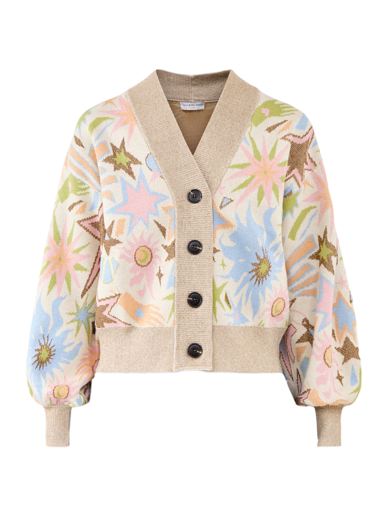 Star Jacquard Knit Bomber