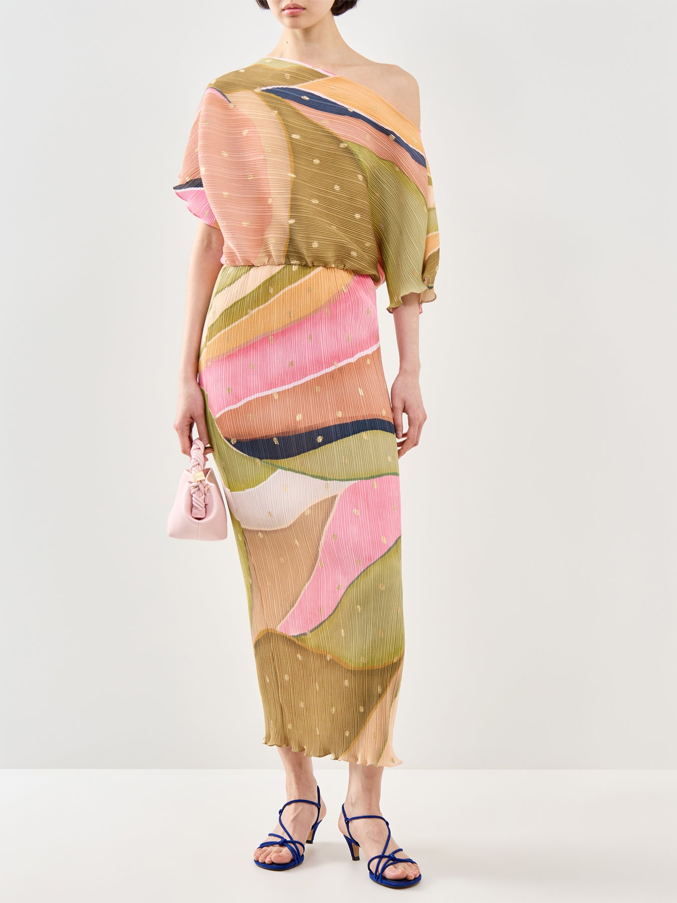 Green Abstract Tilly Dress