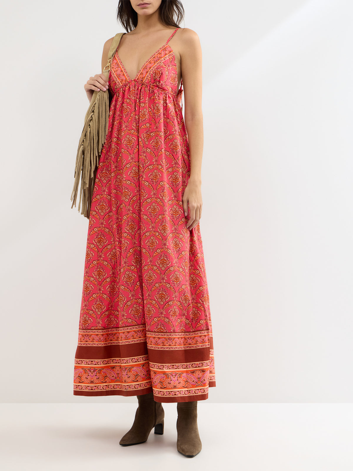 Sorrento Stroll Printed 100% Cotton Maxi Dress