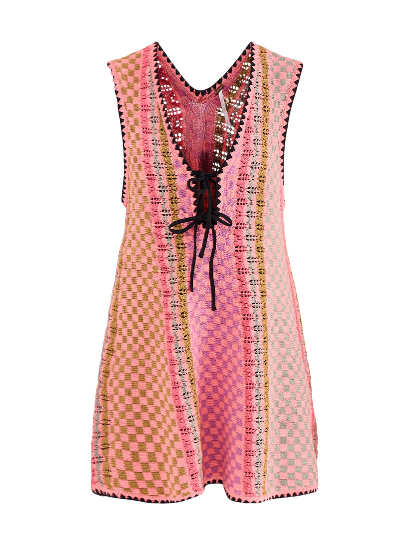 Amalfi Twist Mini Dress Pink