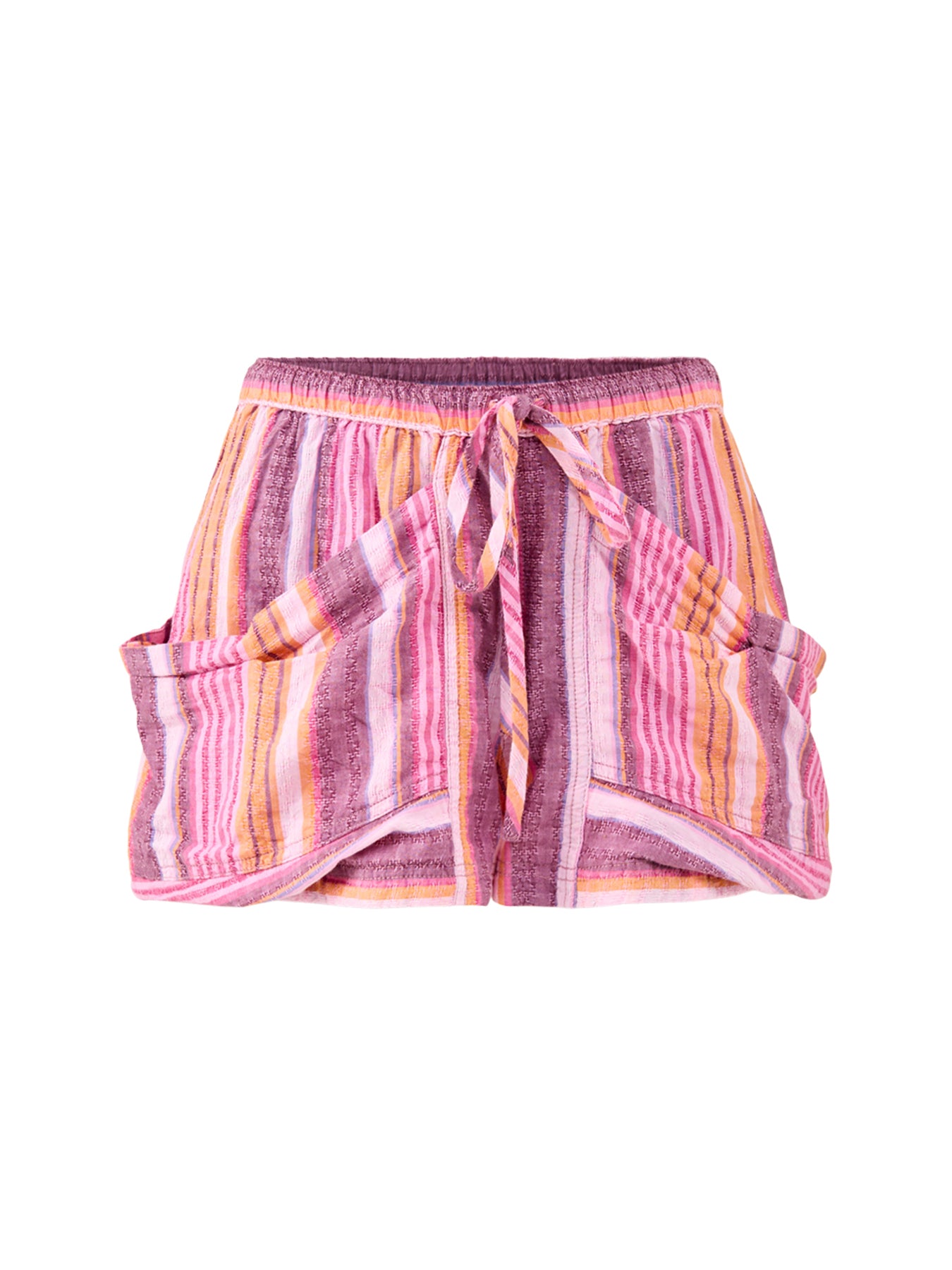 Good Fortune Stripe Short Pink