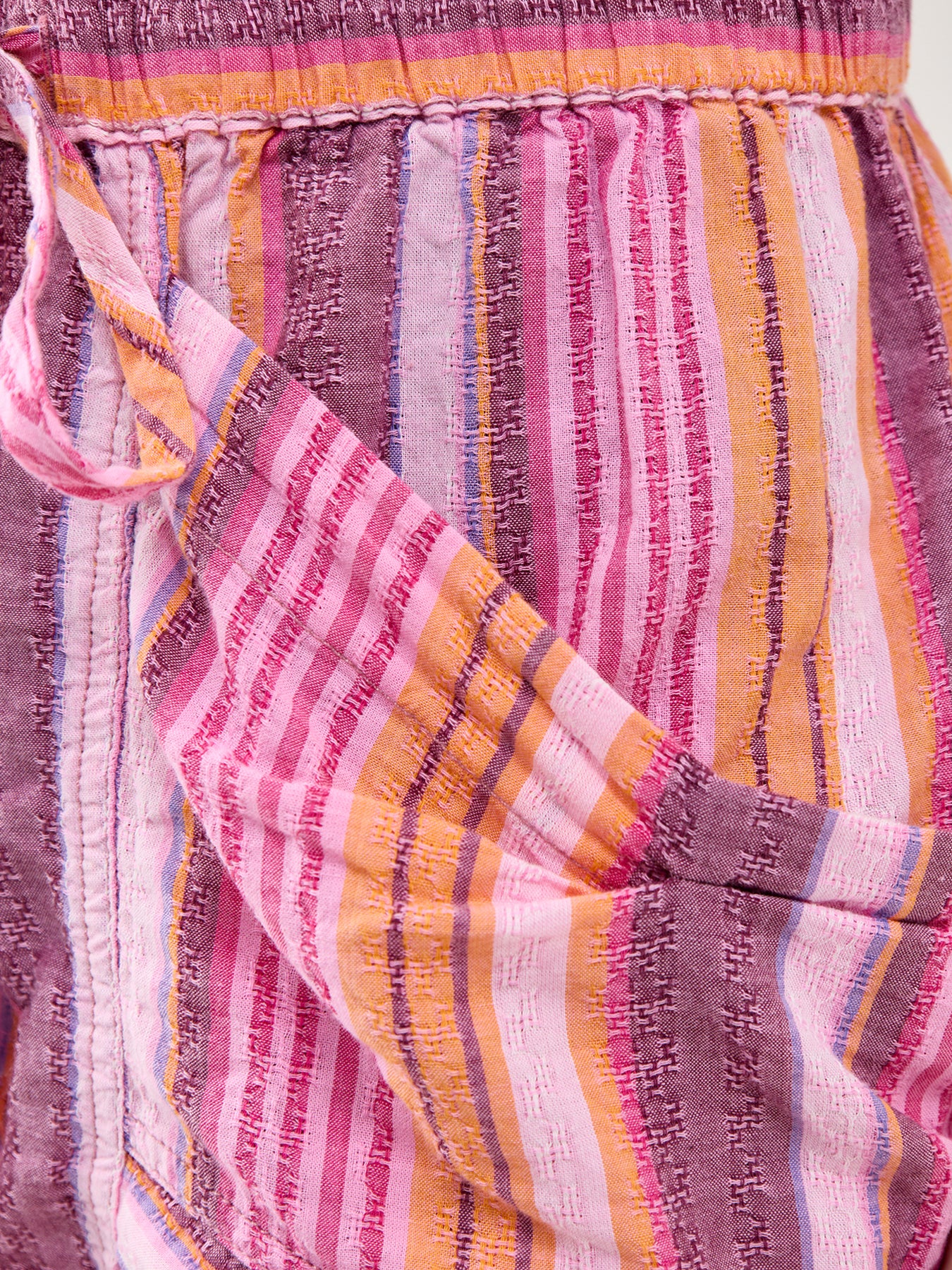 Good Fortune Stripe Short Pink