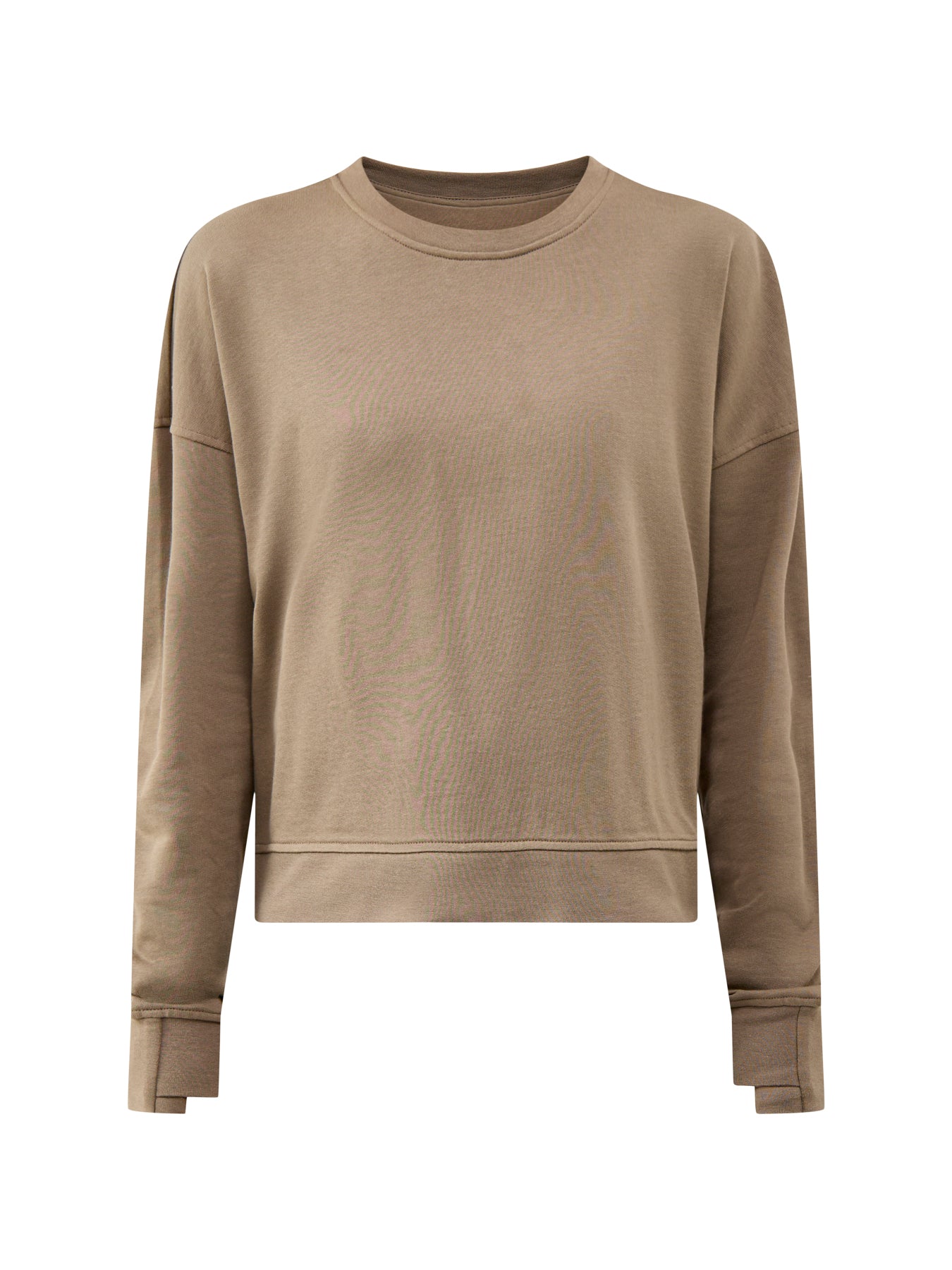 After Class Crop Sweatshirt Khaki