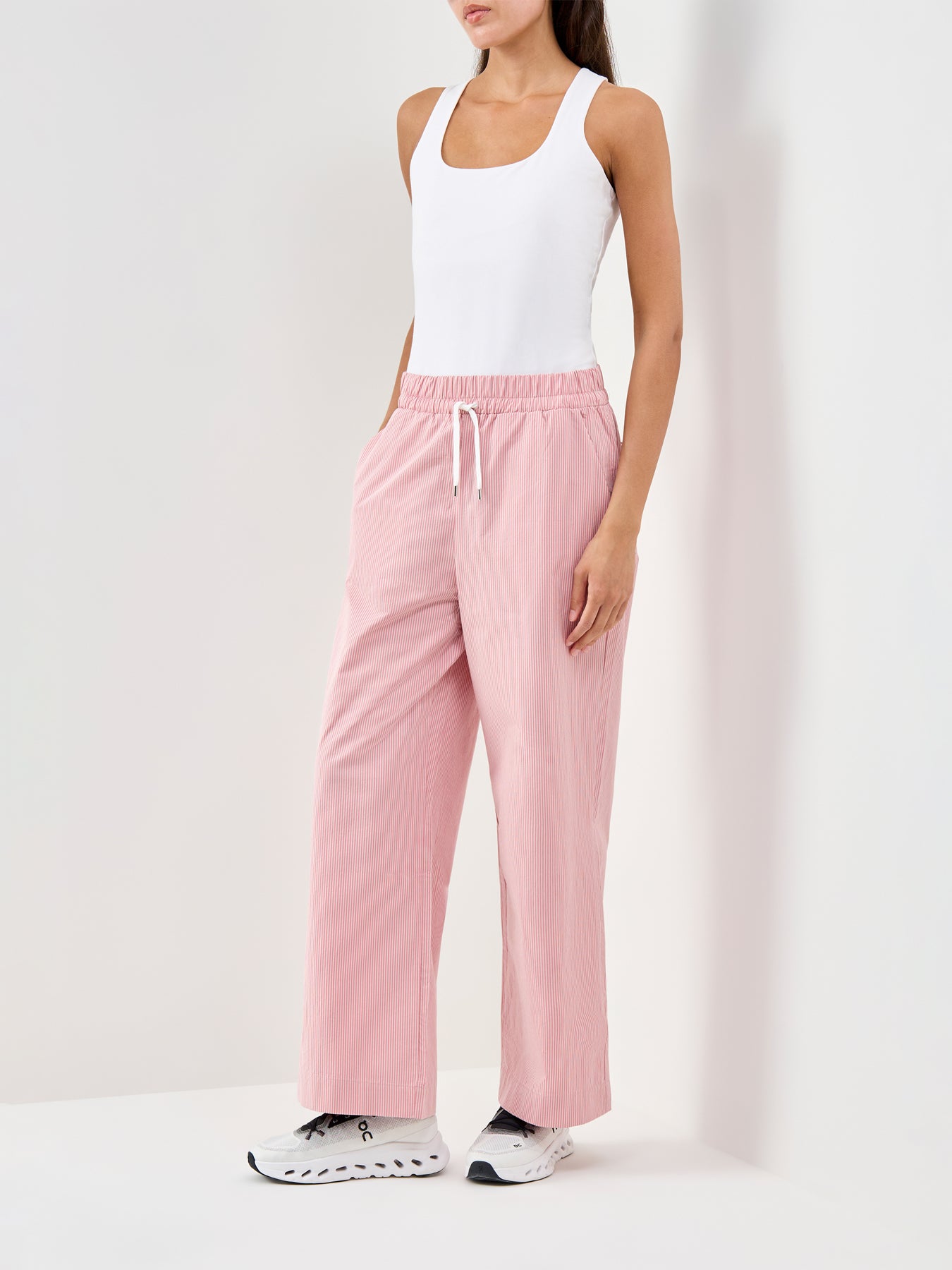 Summer Stripe Trousers Pink